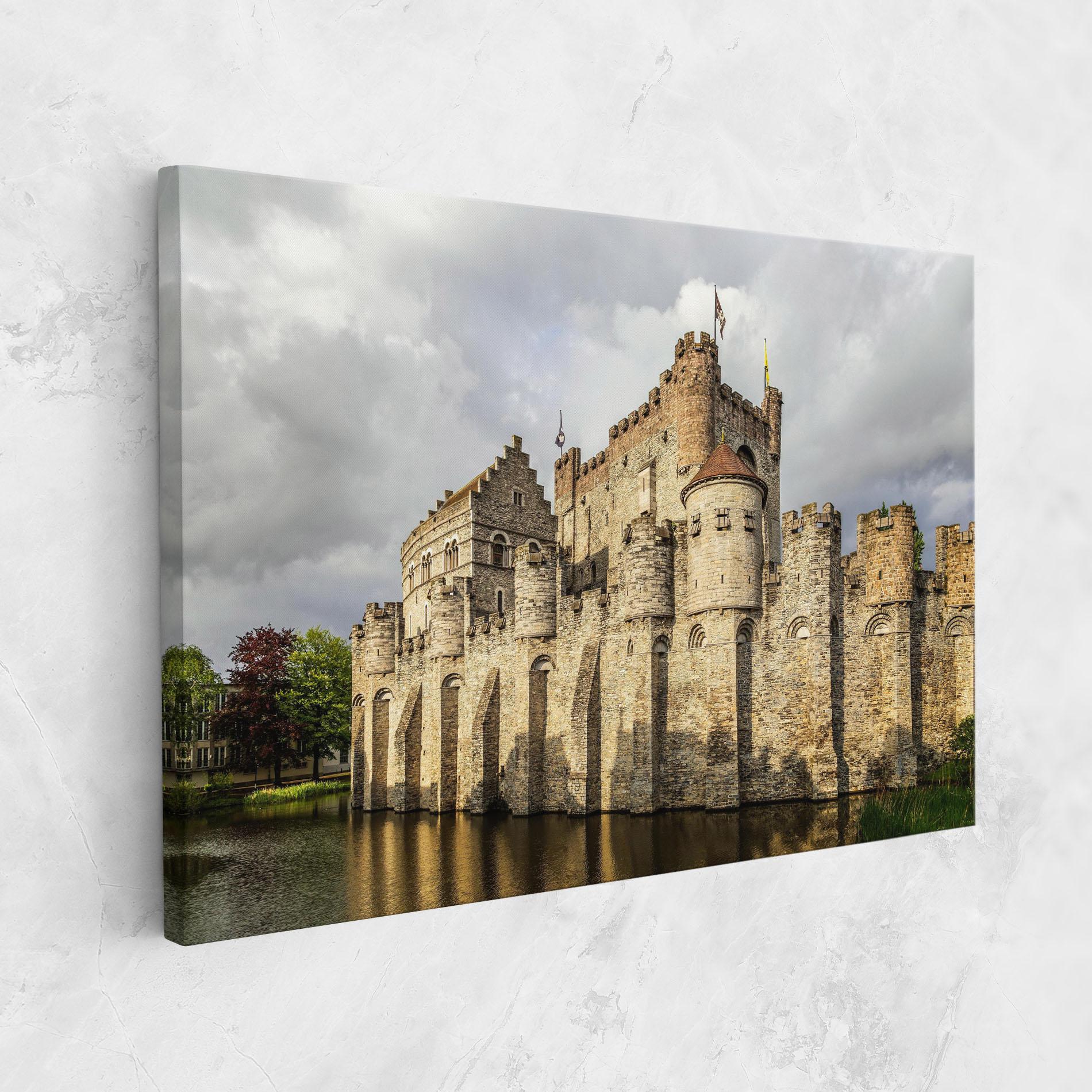 Tablou Canvas Medieval Castle Belgium mockup 1