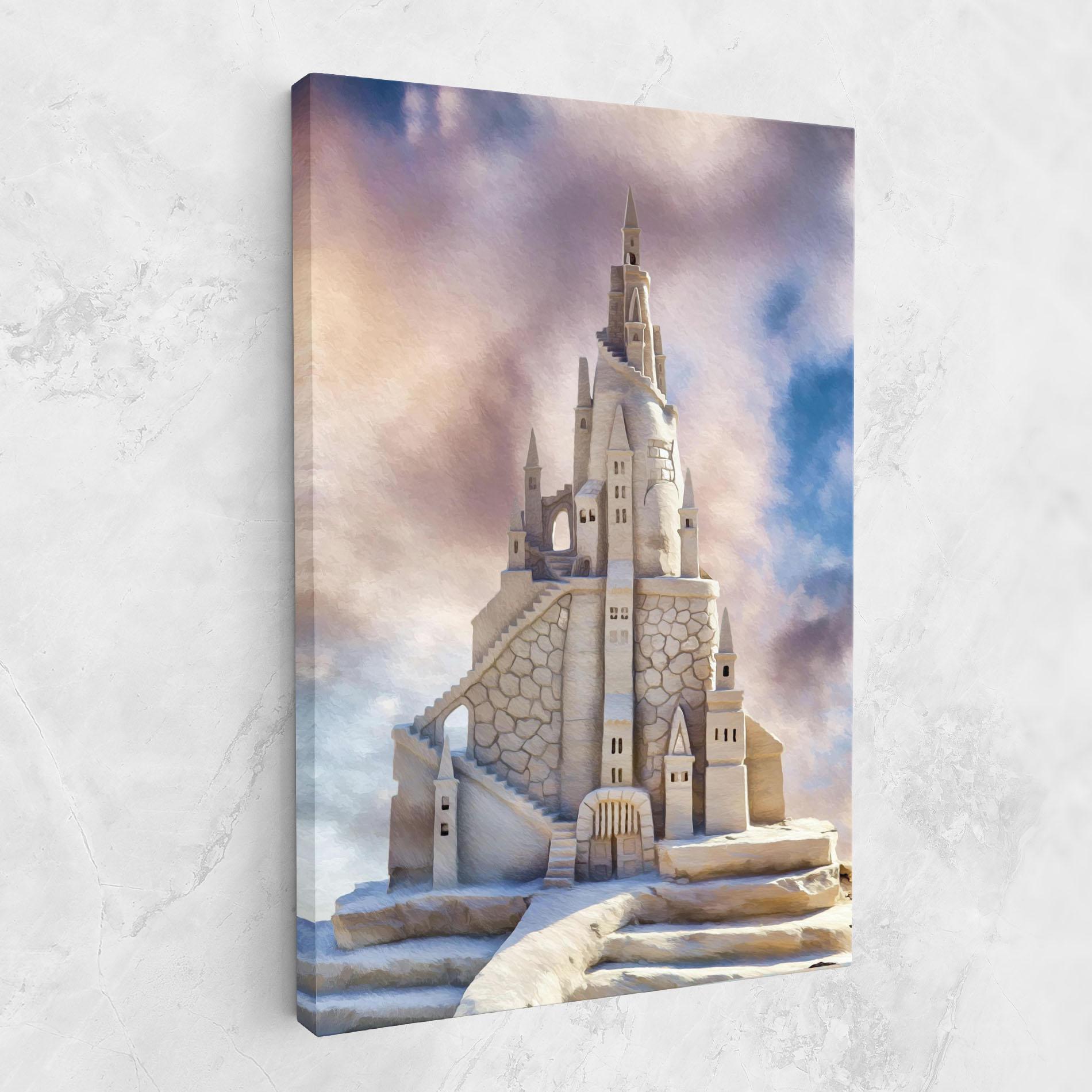 Tablou Canvas Cream Castle mockup 1