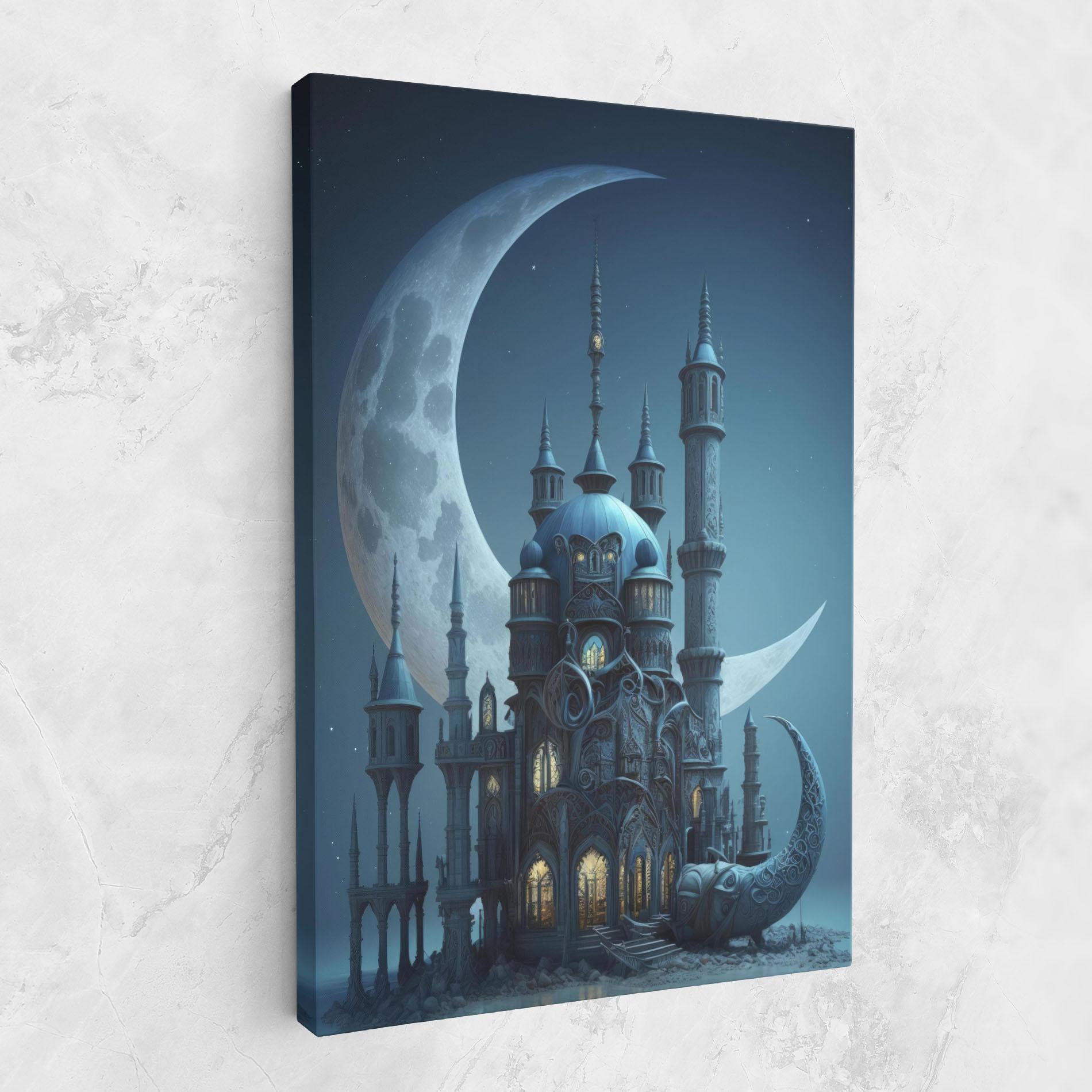 Tablou Canvas Mosque Moon mockup 1