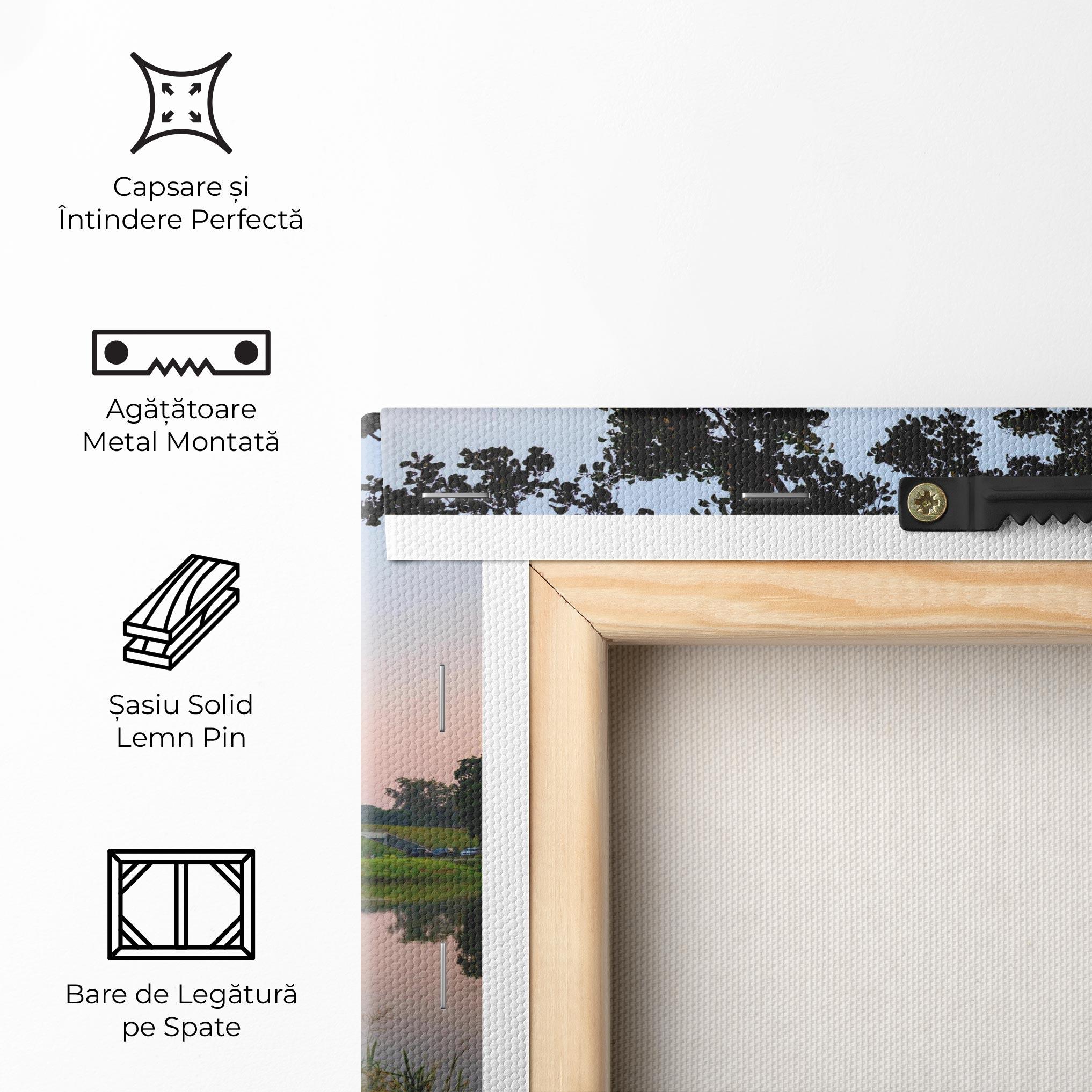 Tablou Canvas Ancient Castle Morning mockup 5