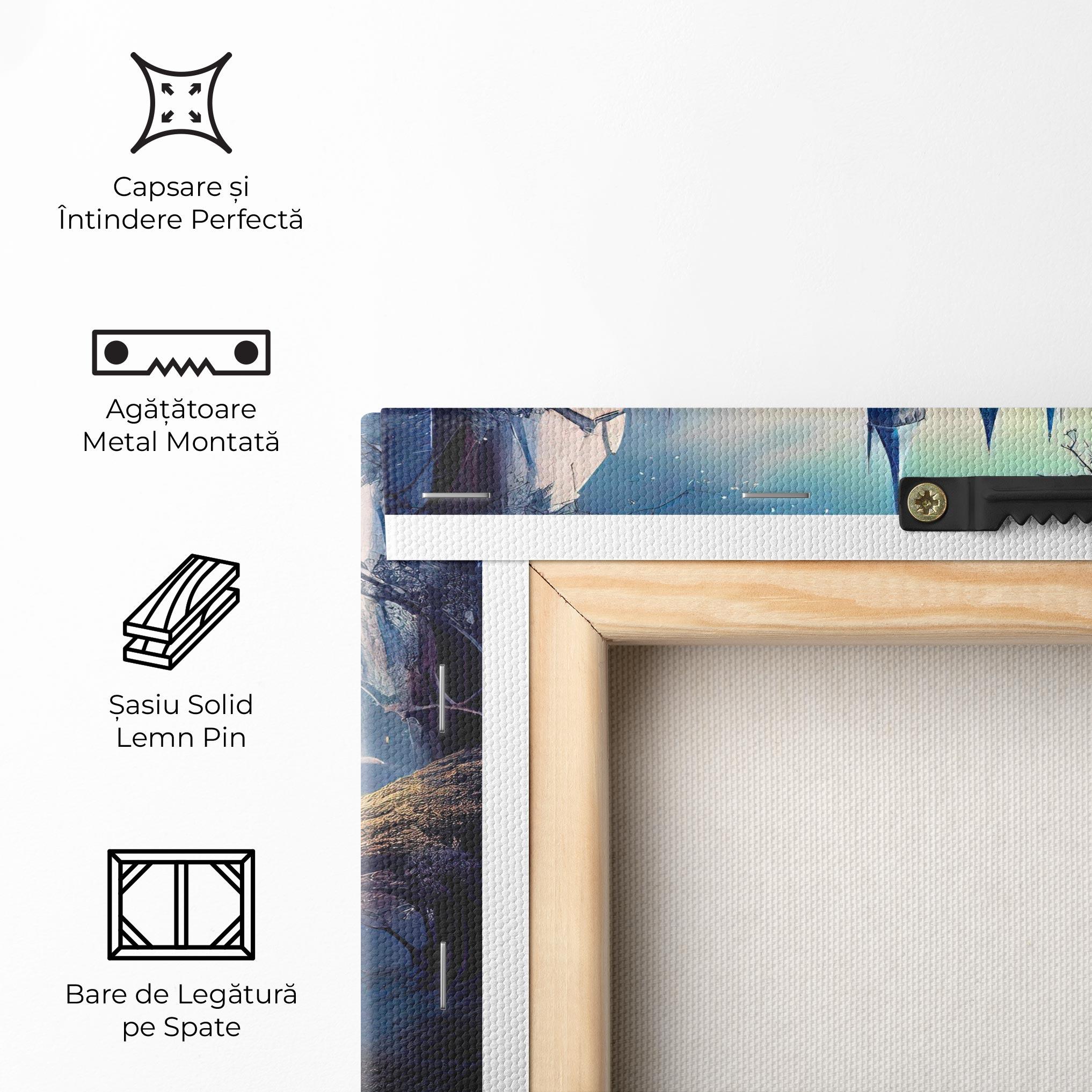 Tablou Canvas Blue Art Castle mockup 5