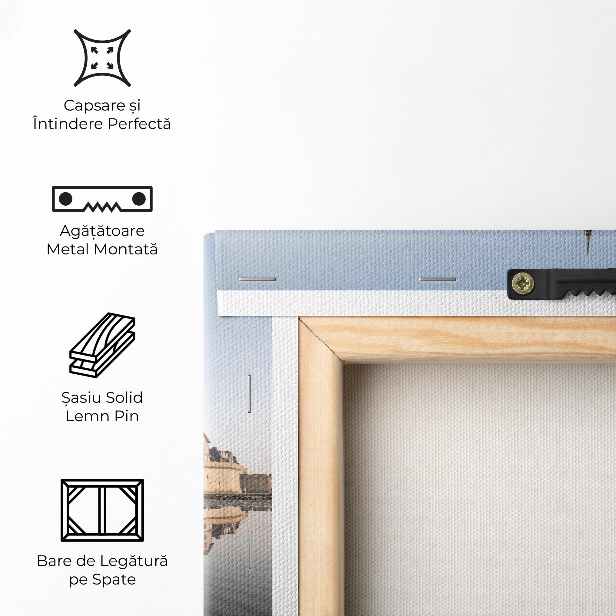 Tablou Canvas Castle Reflection mockup 5