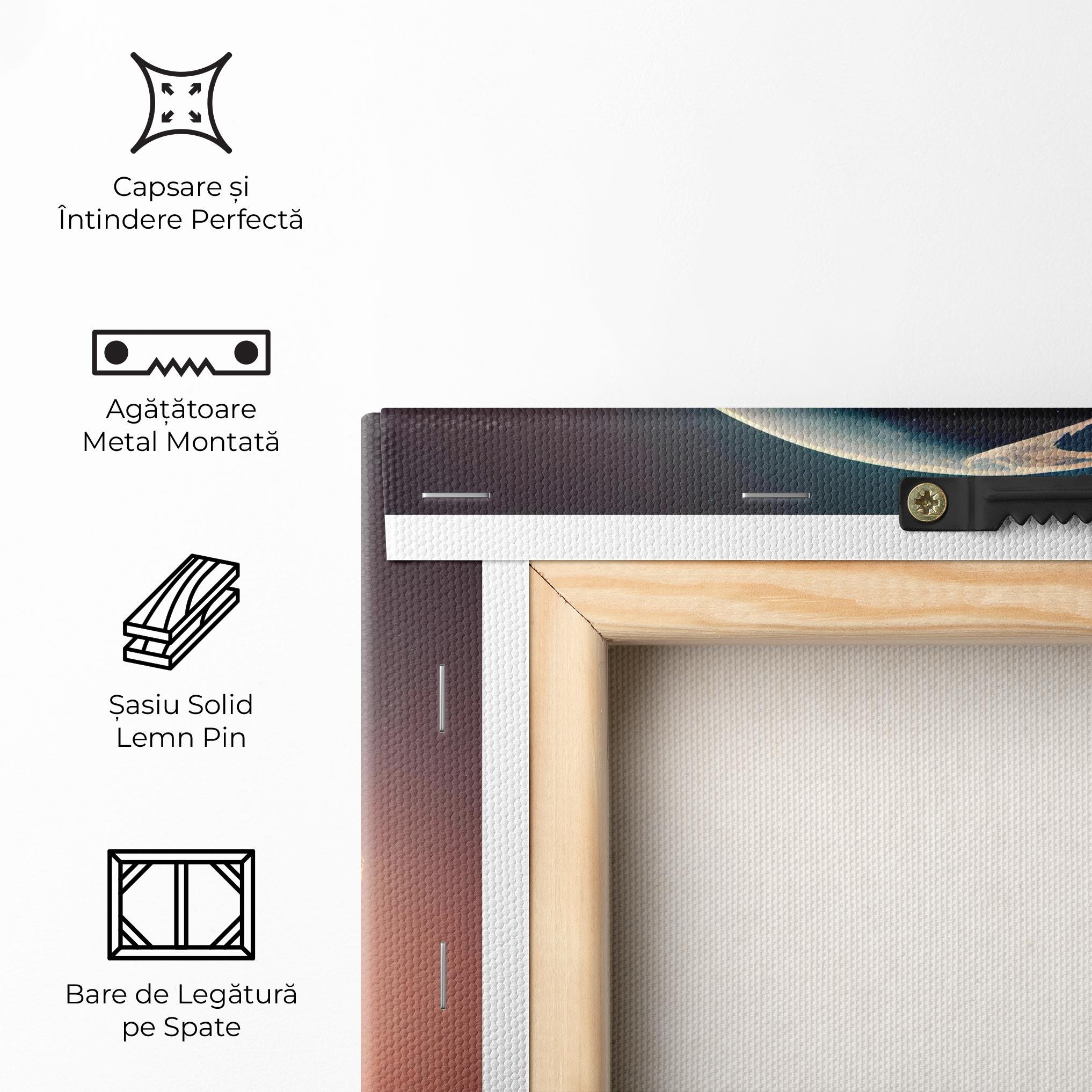 Tablou Canvas Fantasy Planet Castle mockup 5