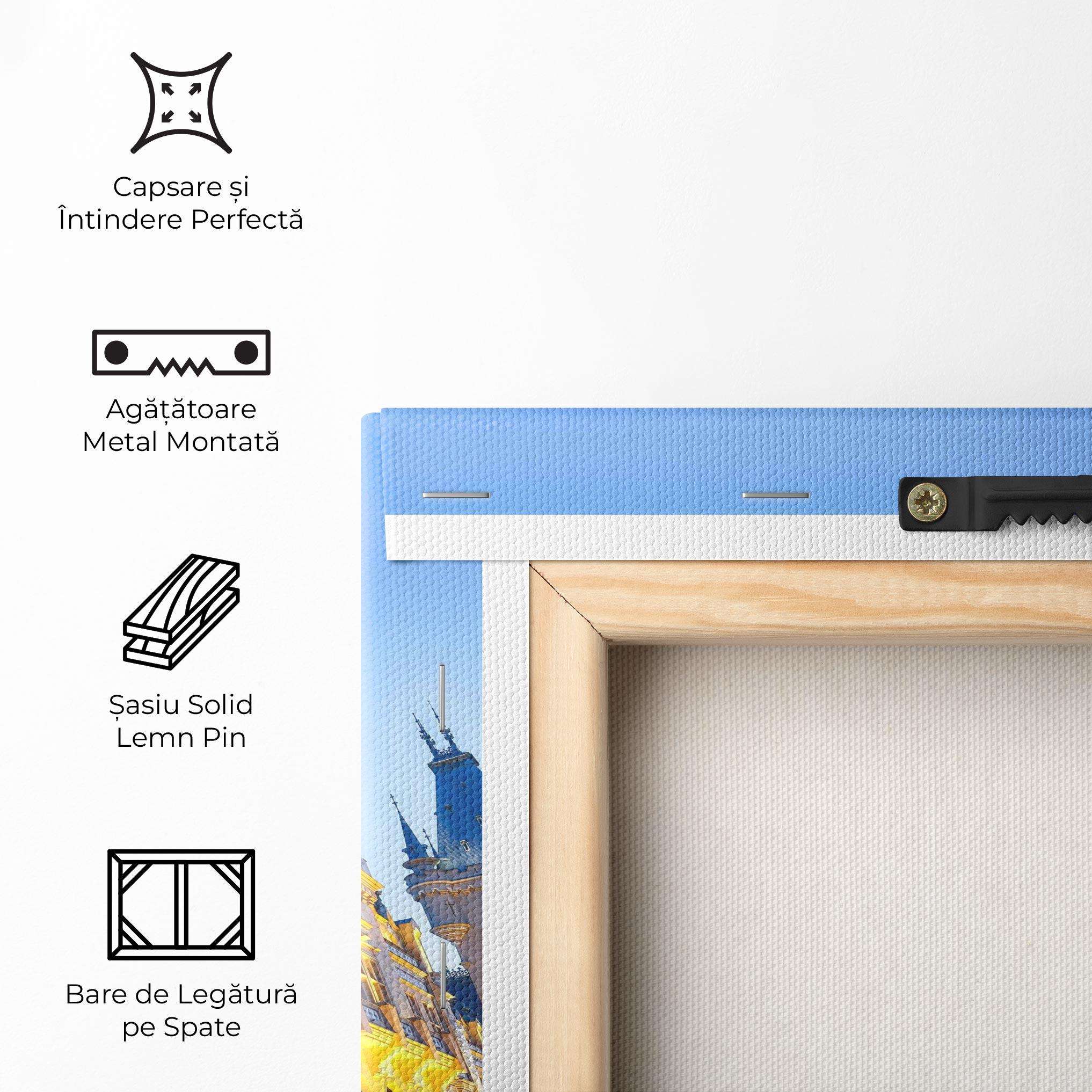 Tablou Canvas Palace Culture Romania mockup 5