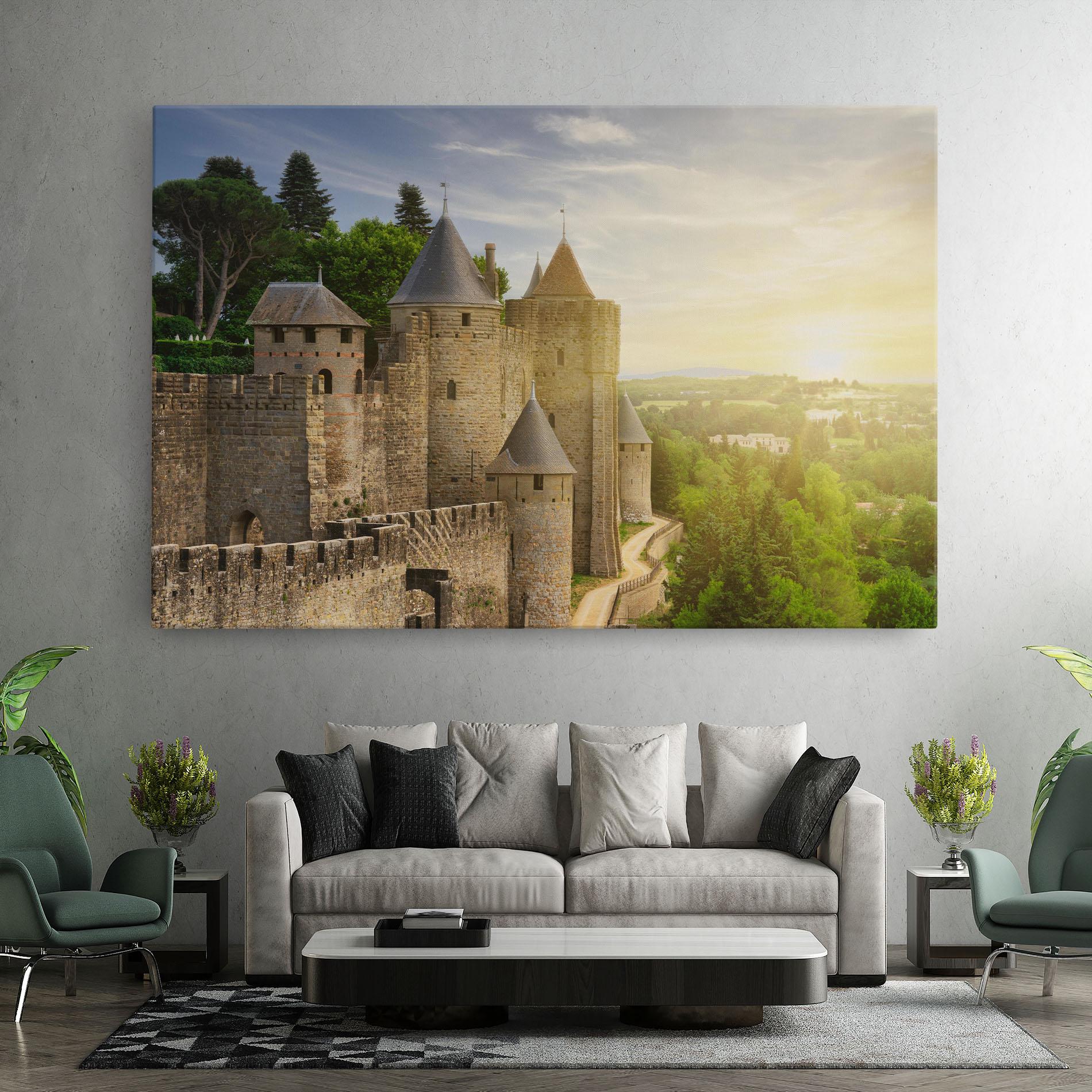 Tablou Canvas Carcassonne France mockup 7
