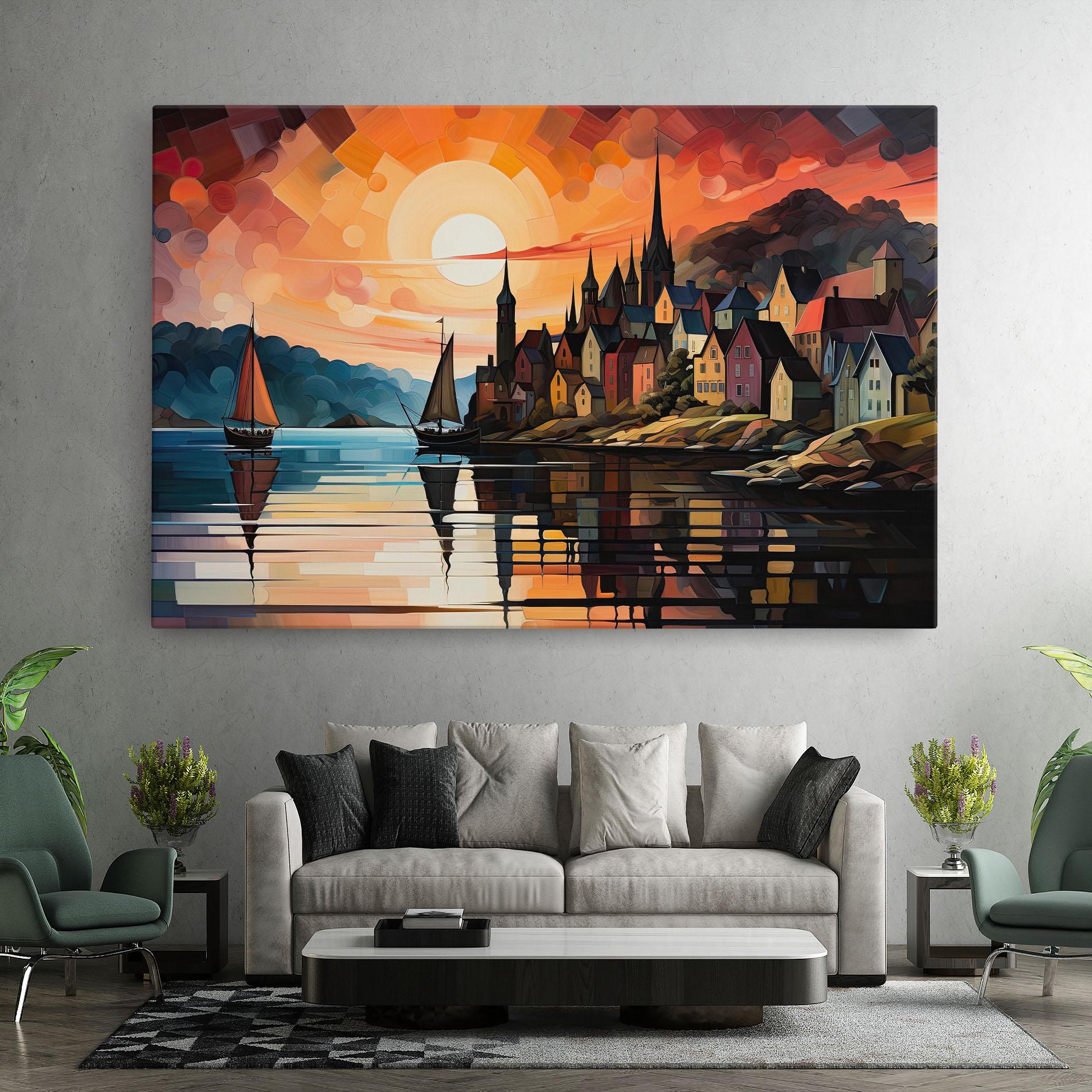 Tablou Canvas Castle Painting mockup 7