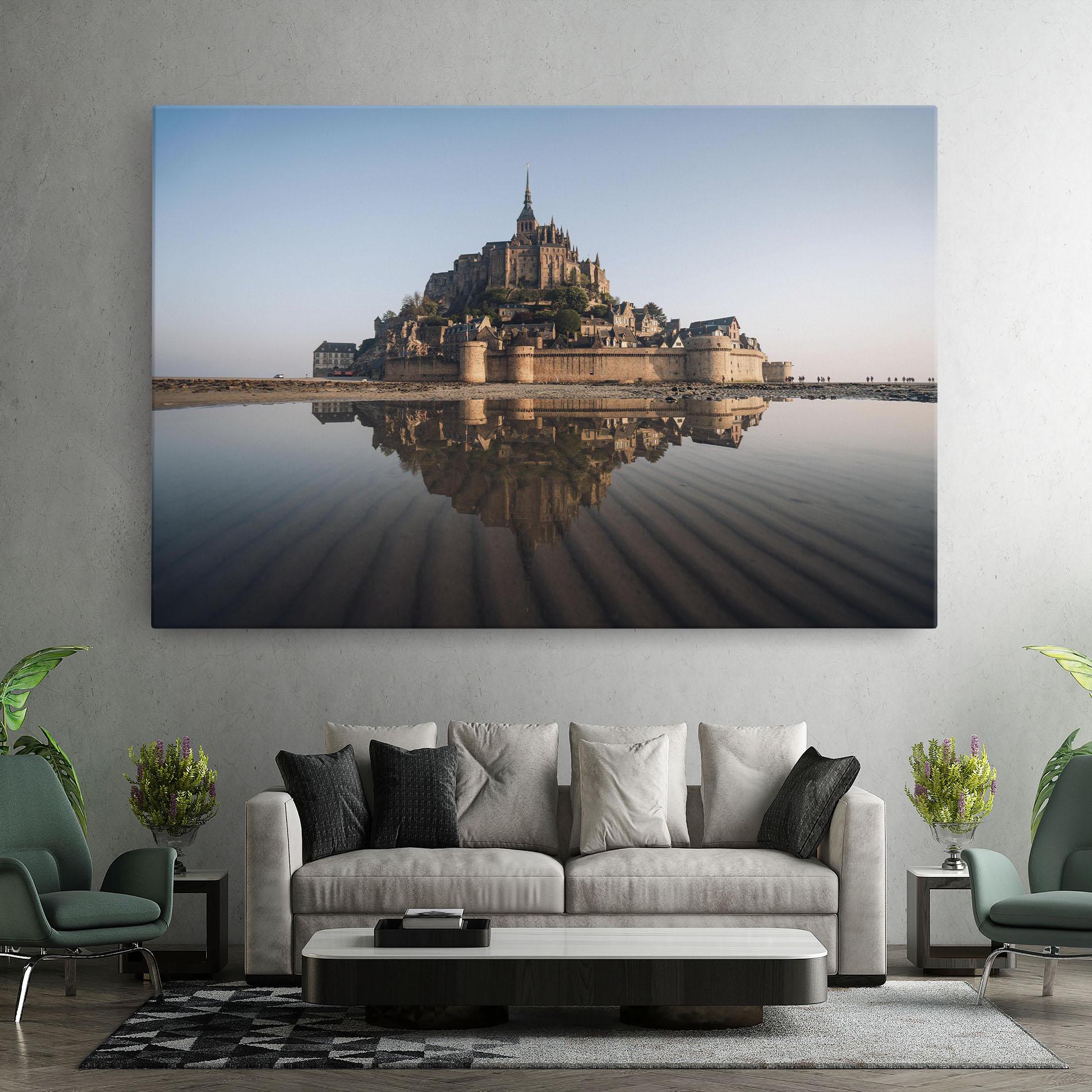 Tablou Canvas Castle Reflection mockup 7