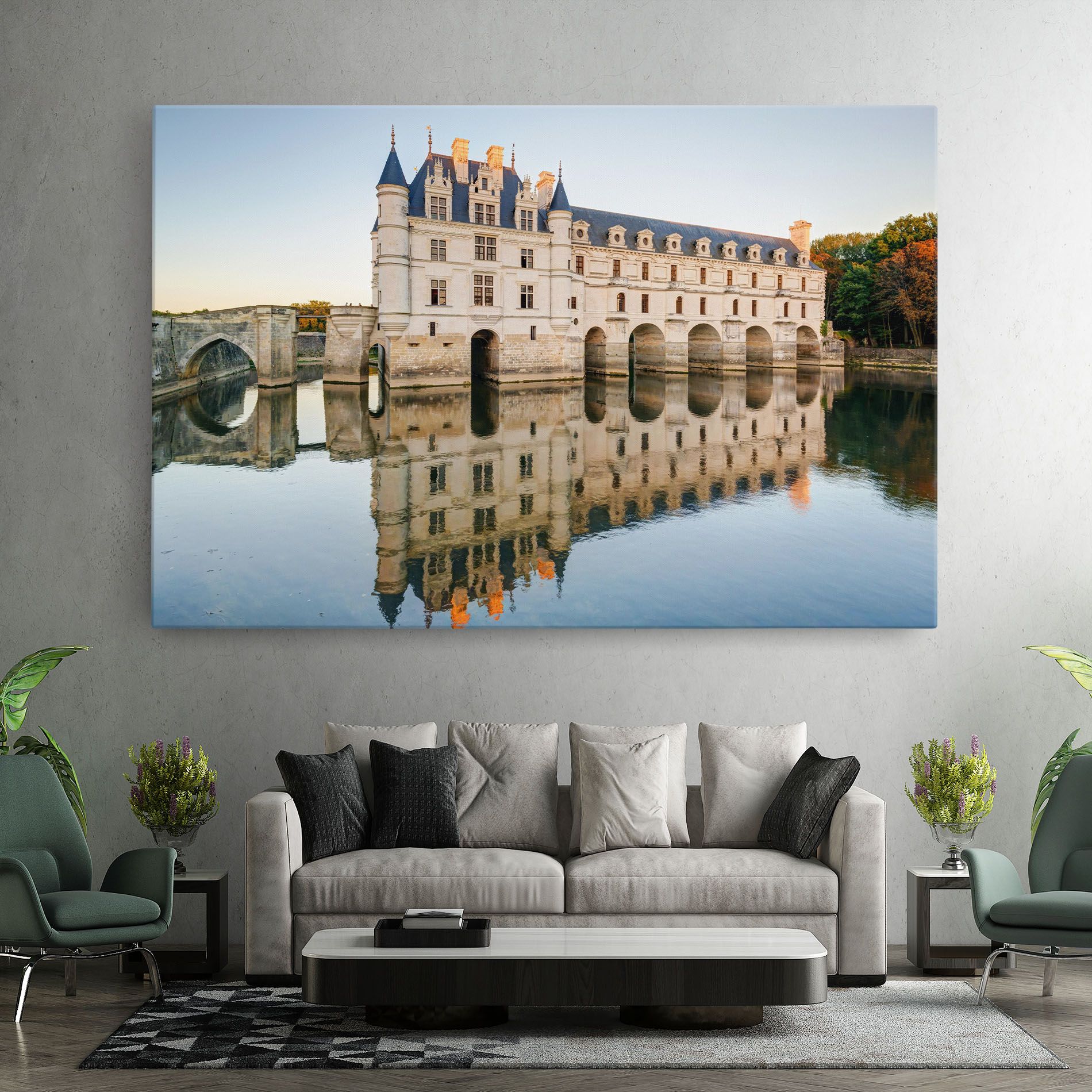 Chateau Chenonceau Castle mockup 7