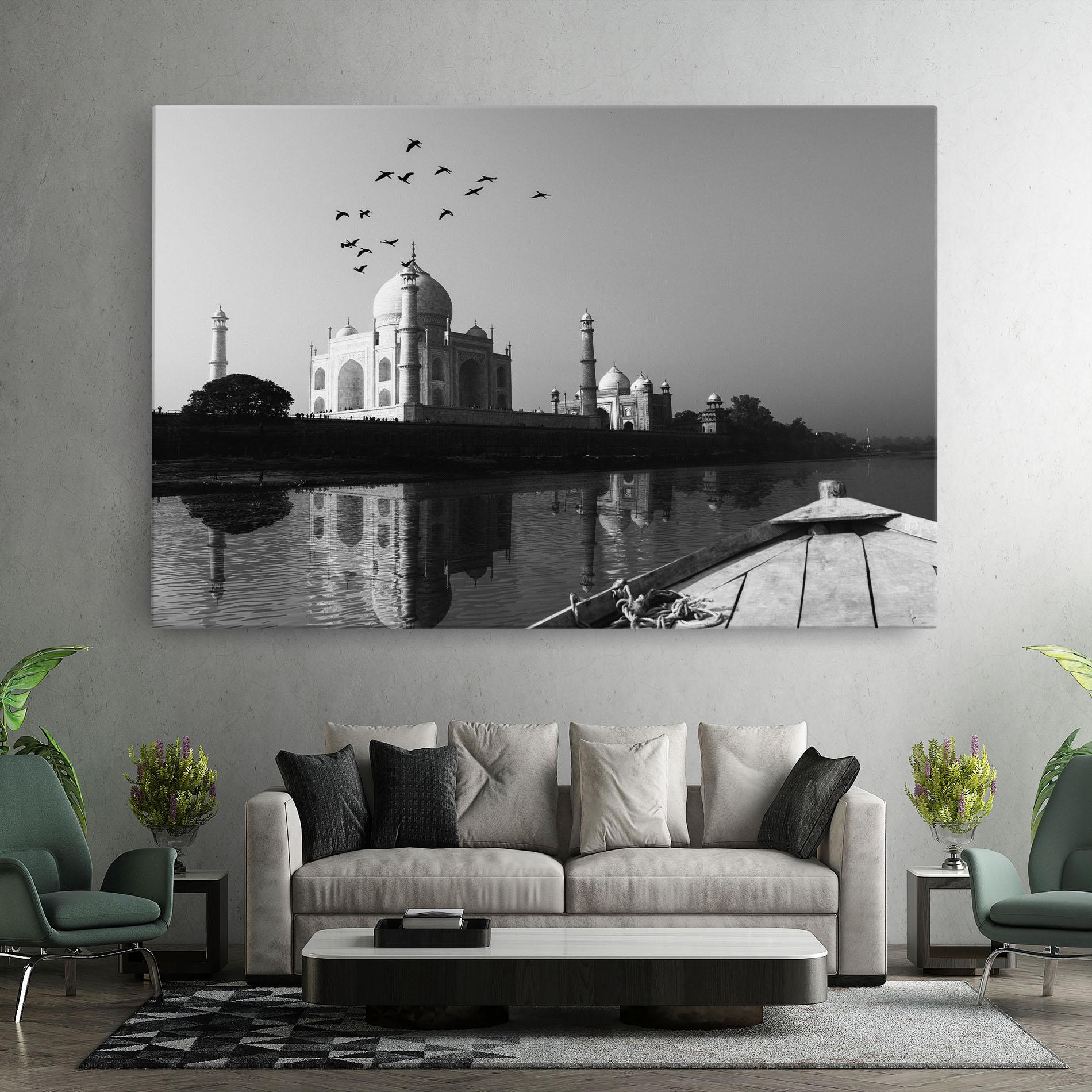 Tablou Canvas Taj Mahal Reflected mockup 7
