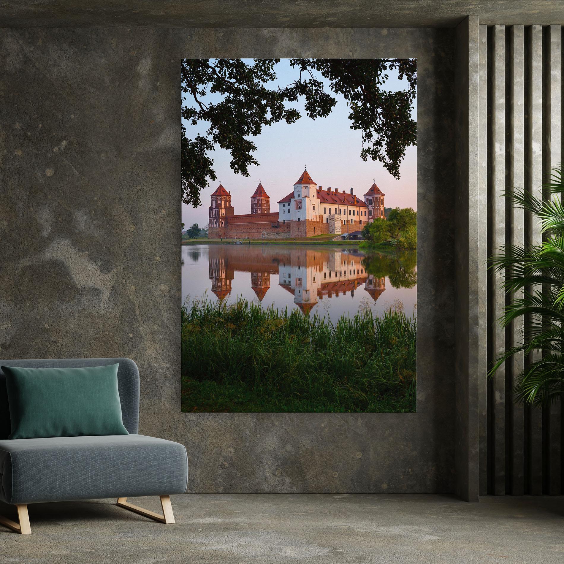Tablou Canvas Ancient Castle Morning mockup 7