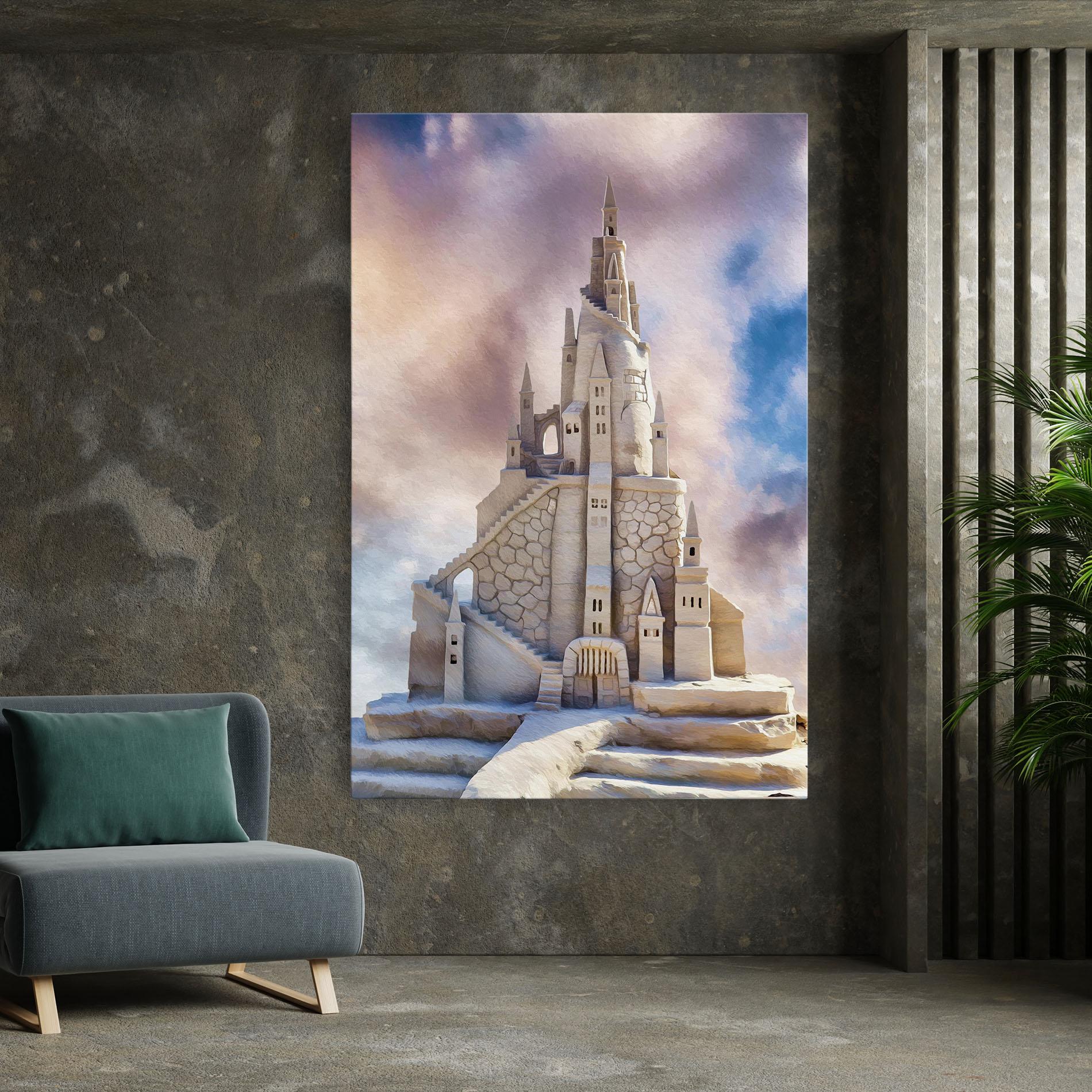 Tablou Canvas Cream Castle mockup 7