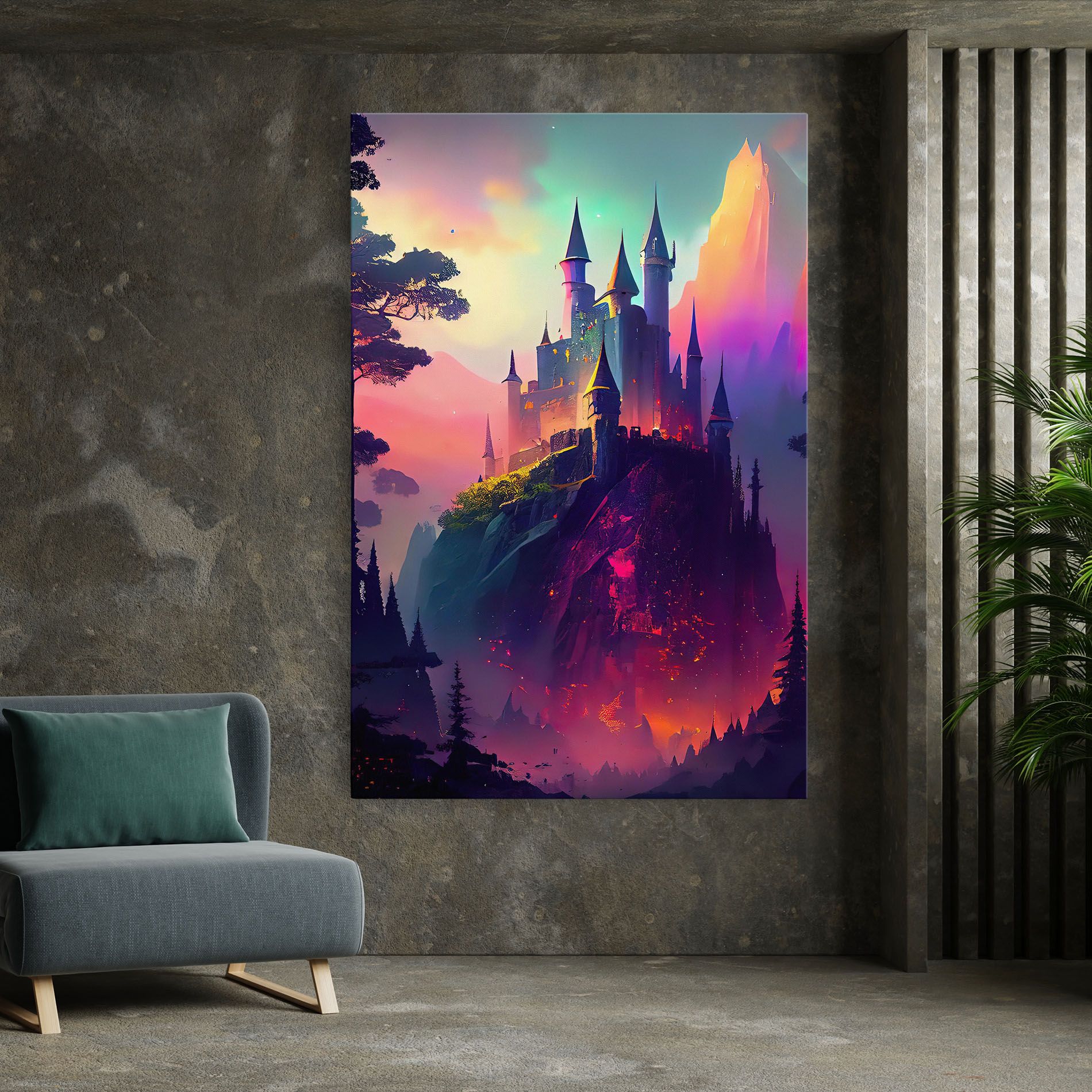 Purple Orange Castle mockup 7