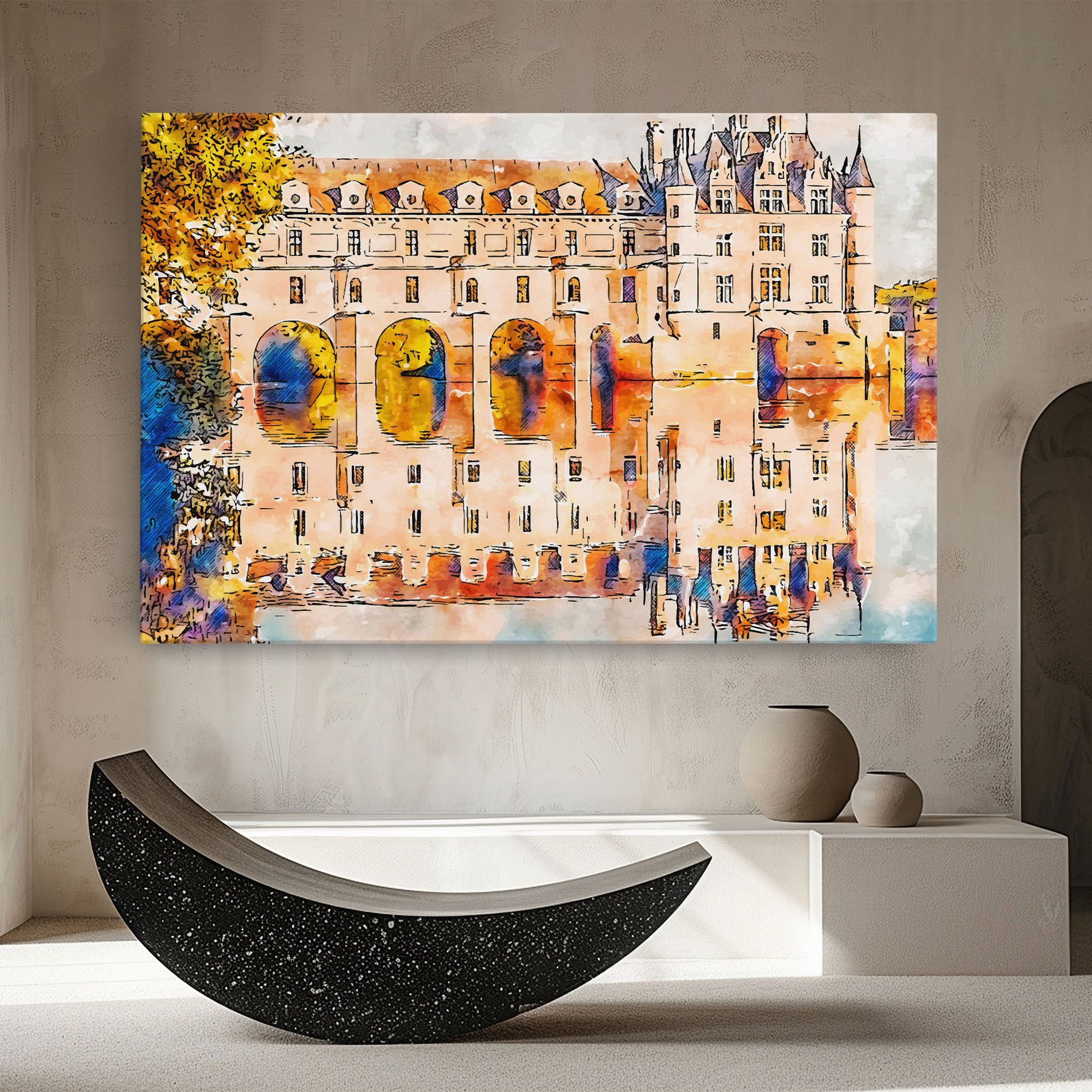 Blue Orange Castle mockup 8