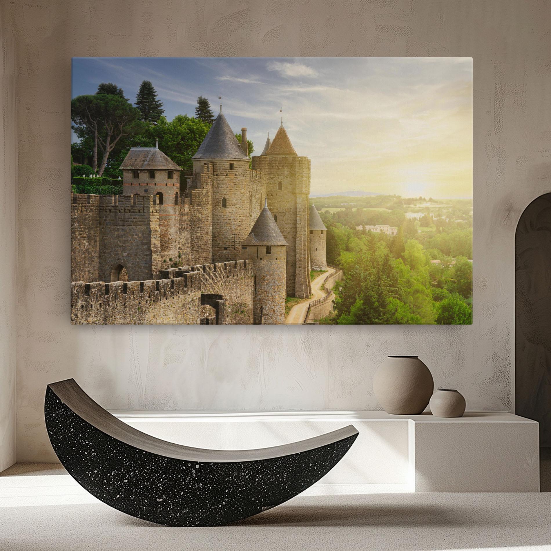 Tablou Canvas Carcassonne France mockup 8