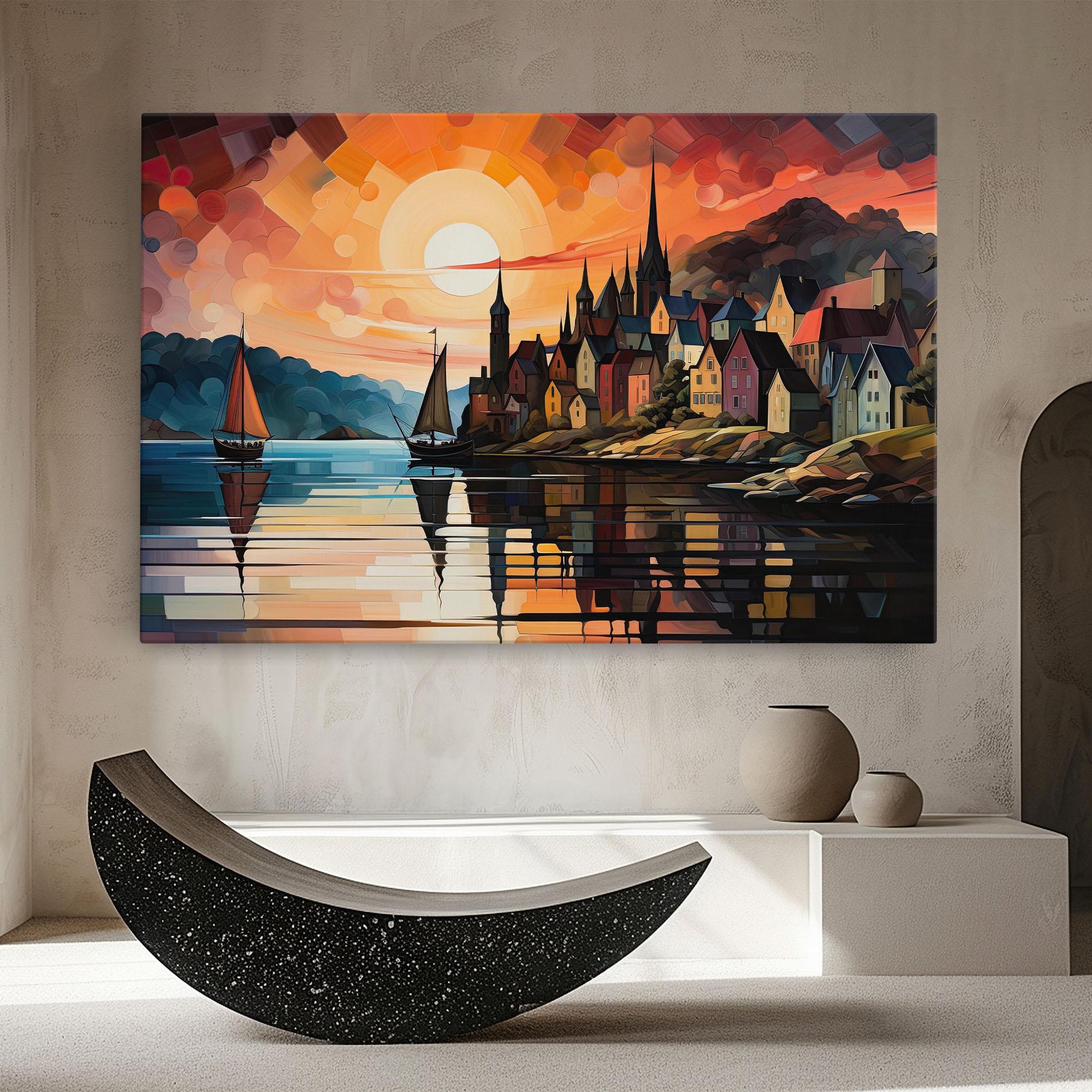 Tablou Canvas Castle Painting mockup 8