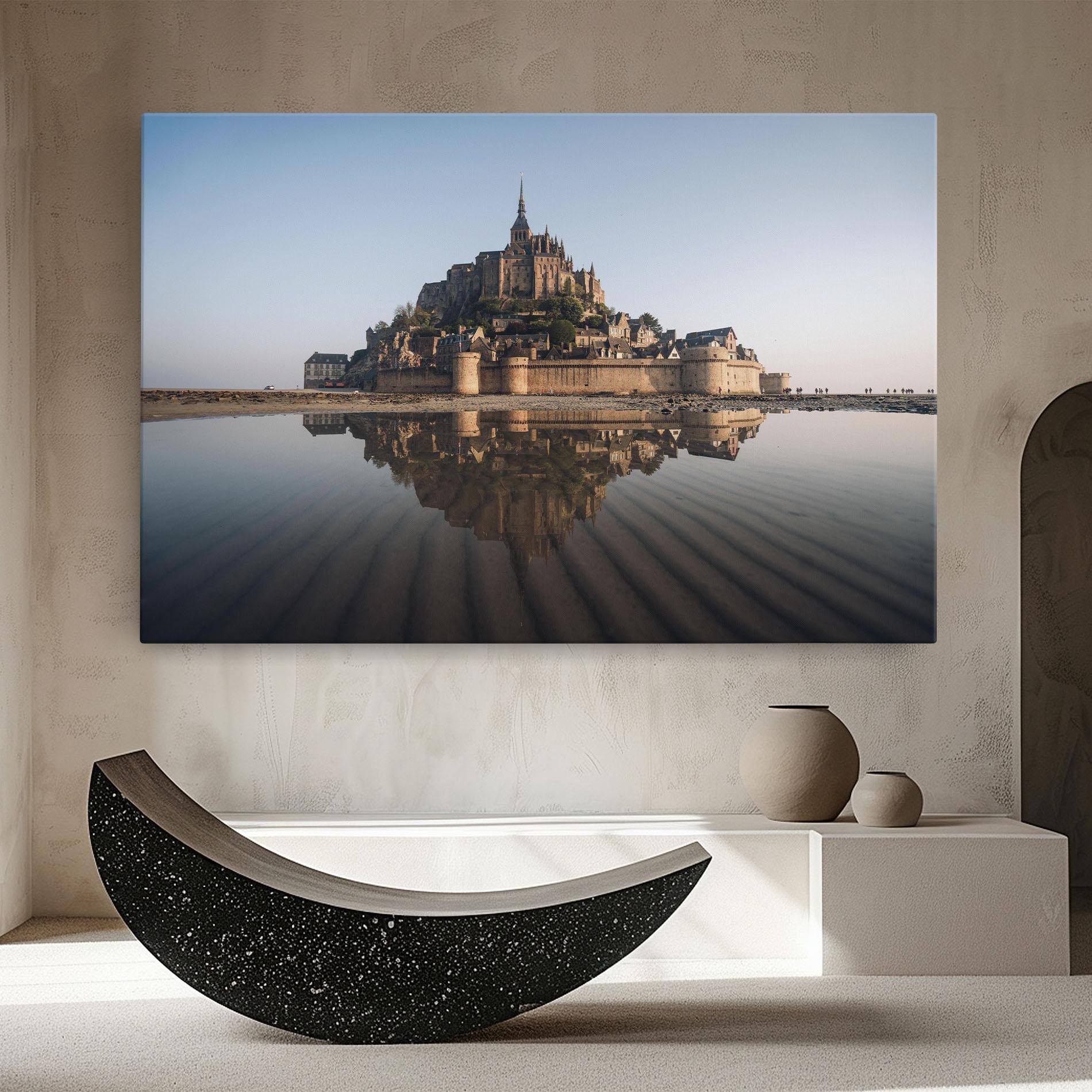 Tablou Canvas Castle Reflection mockup 8