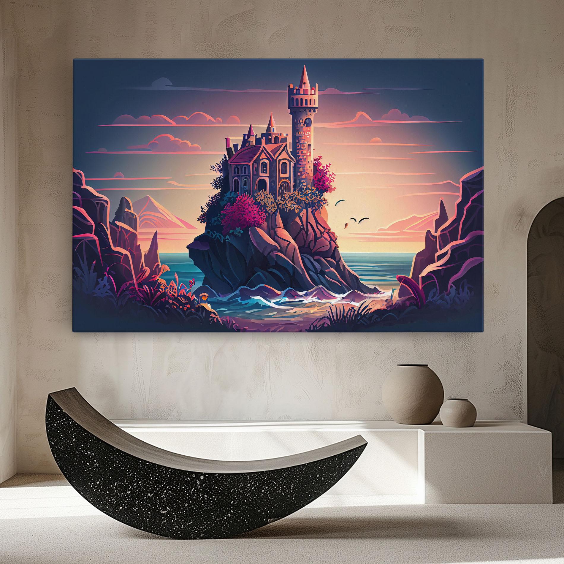 Tablou Canvas Cliff Castle mockup 8