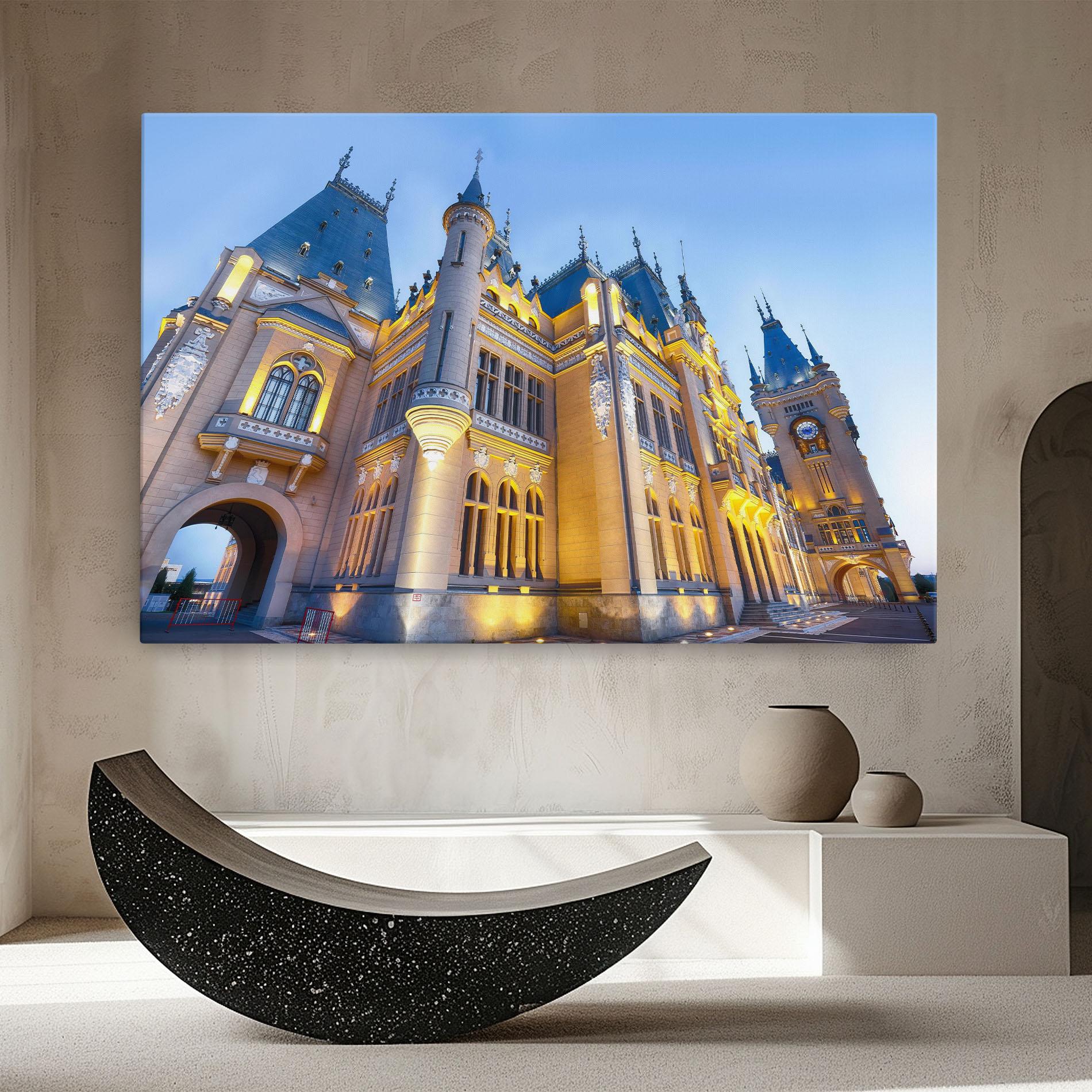 Tablou Canvas Palace Culture Romania mockup 8