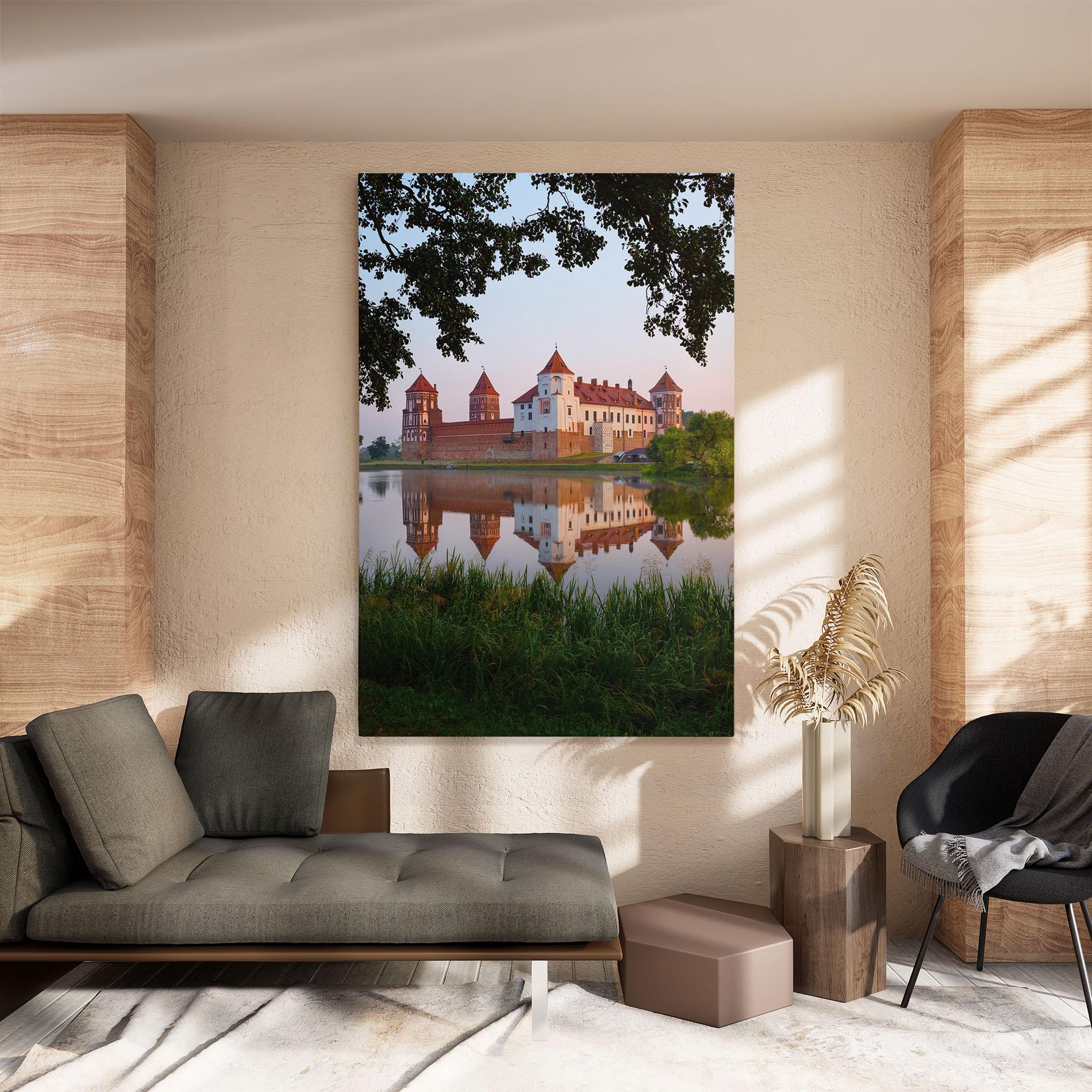 Tablou Canvas Ancient Castle Morning mockup 8