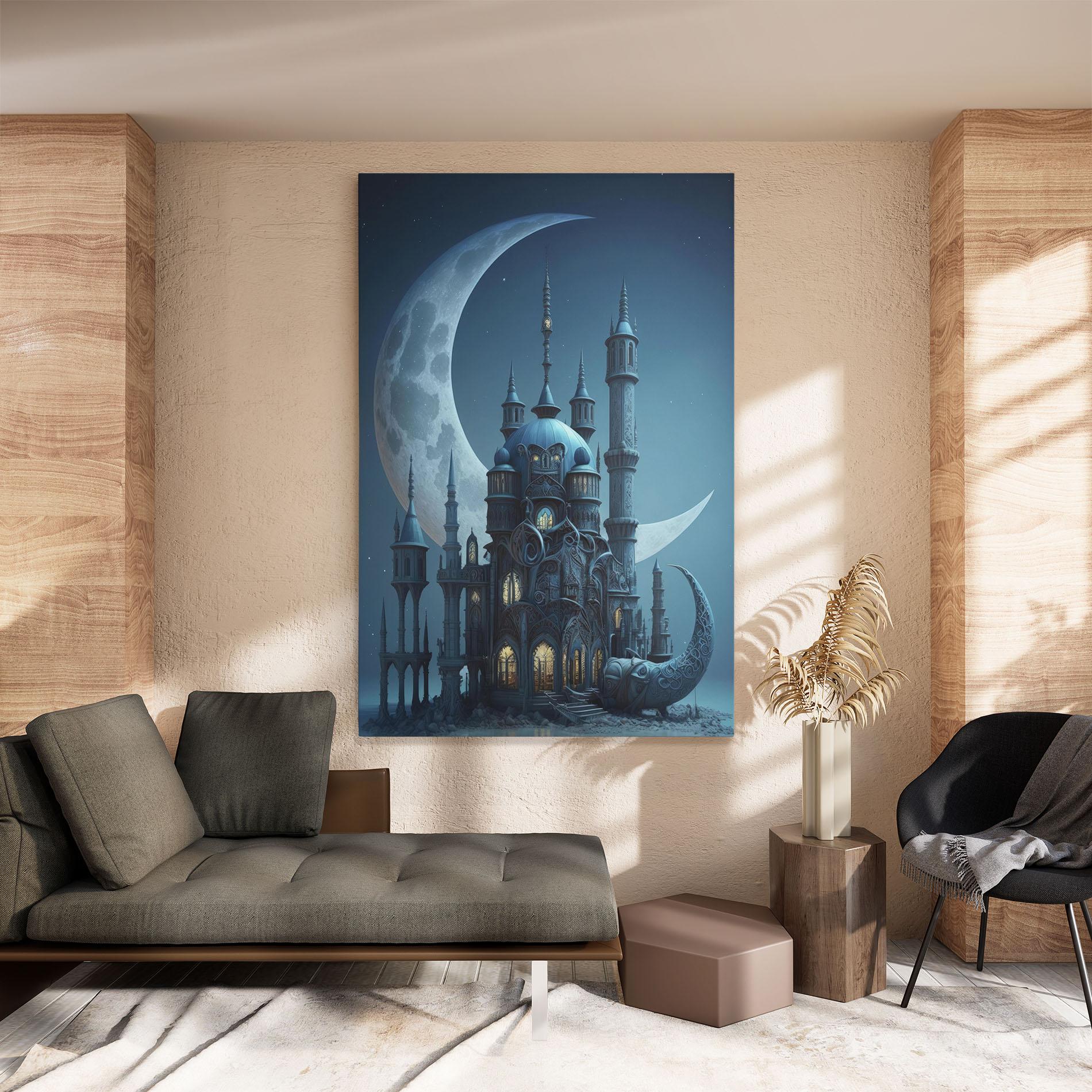 Tablou Canvas Mosque Moon mockup 8