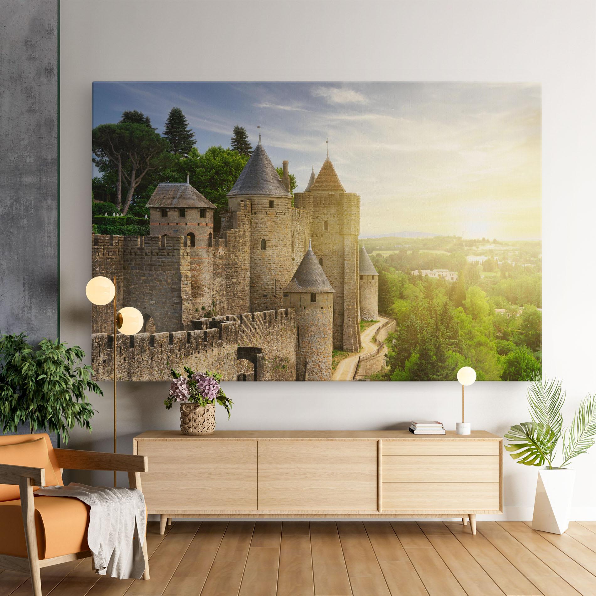Tablou Canvas Carcassonne France mockup 9