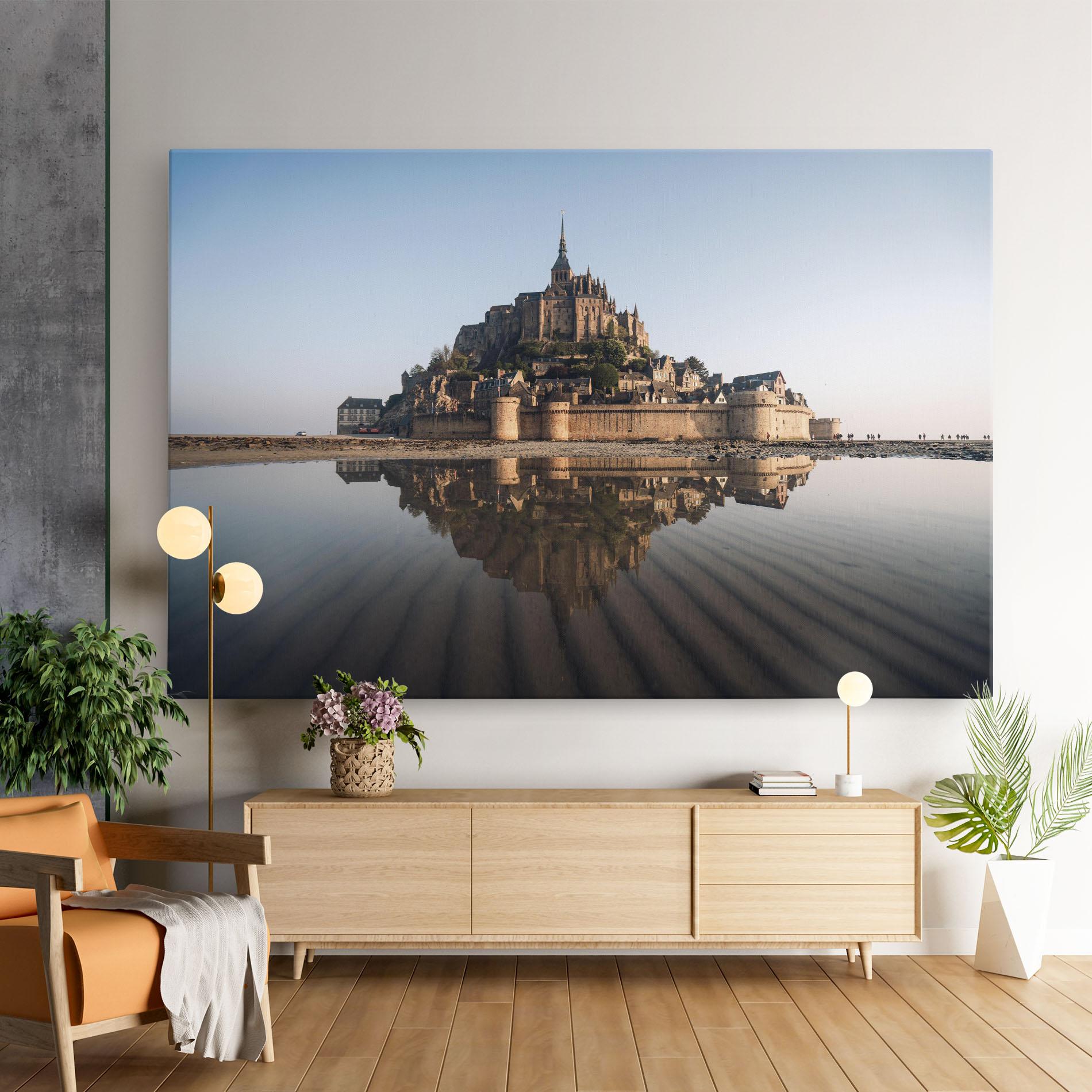 Tablou Canvas Castle Reflection mockup 9
