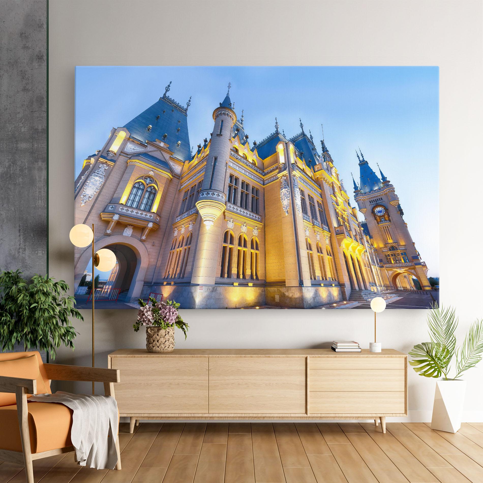 Tablou Canvas Palace Culture Romania mockup 9