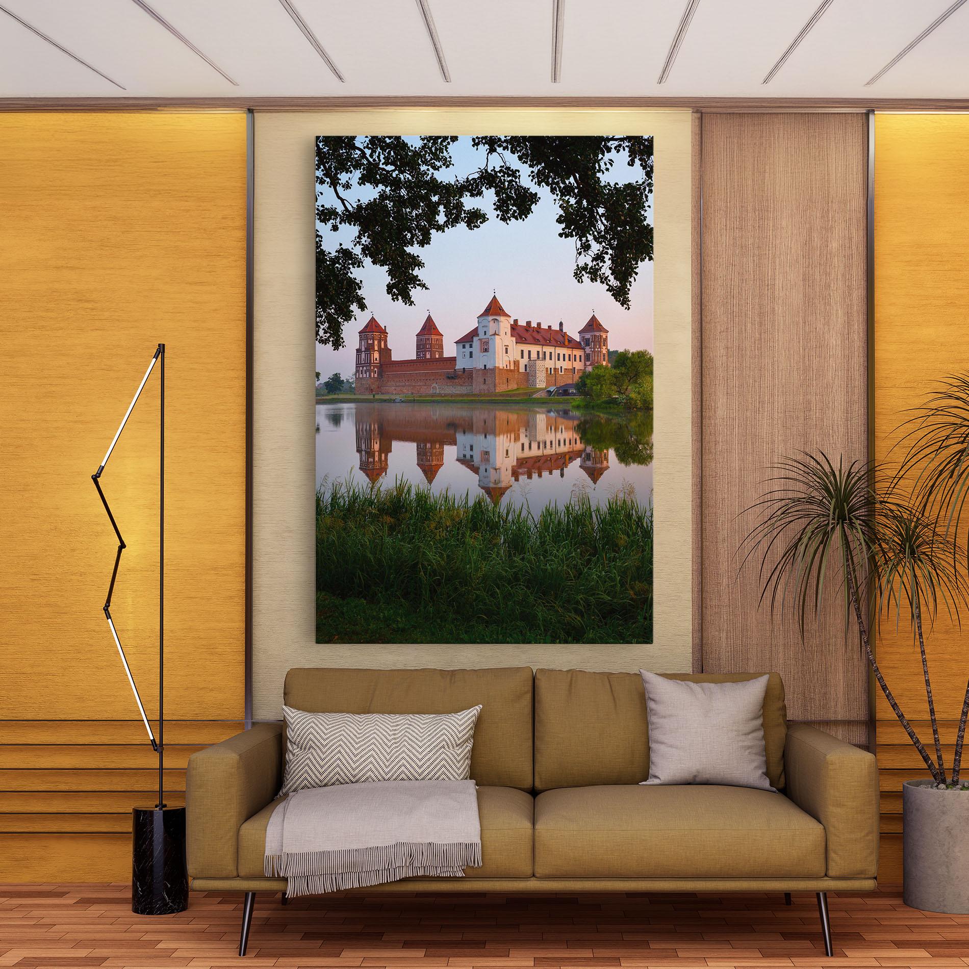 Tablou Canvas Ancient Castle Morning mockup 9