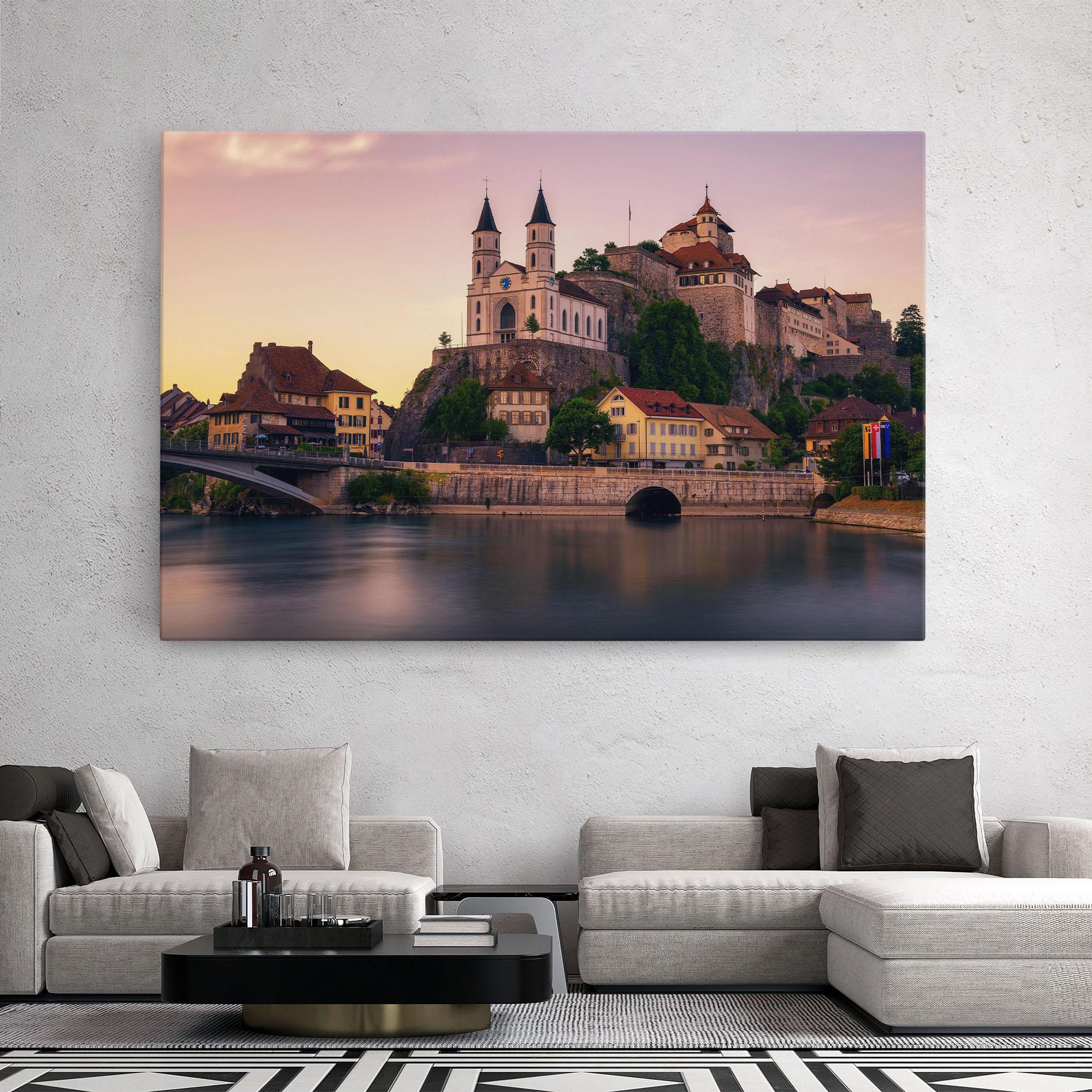 Tablou Canvas Aarburg Castle mockup 2
