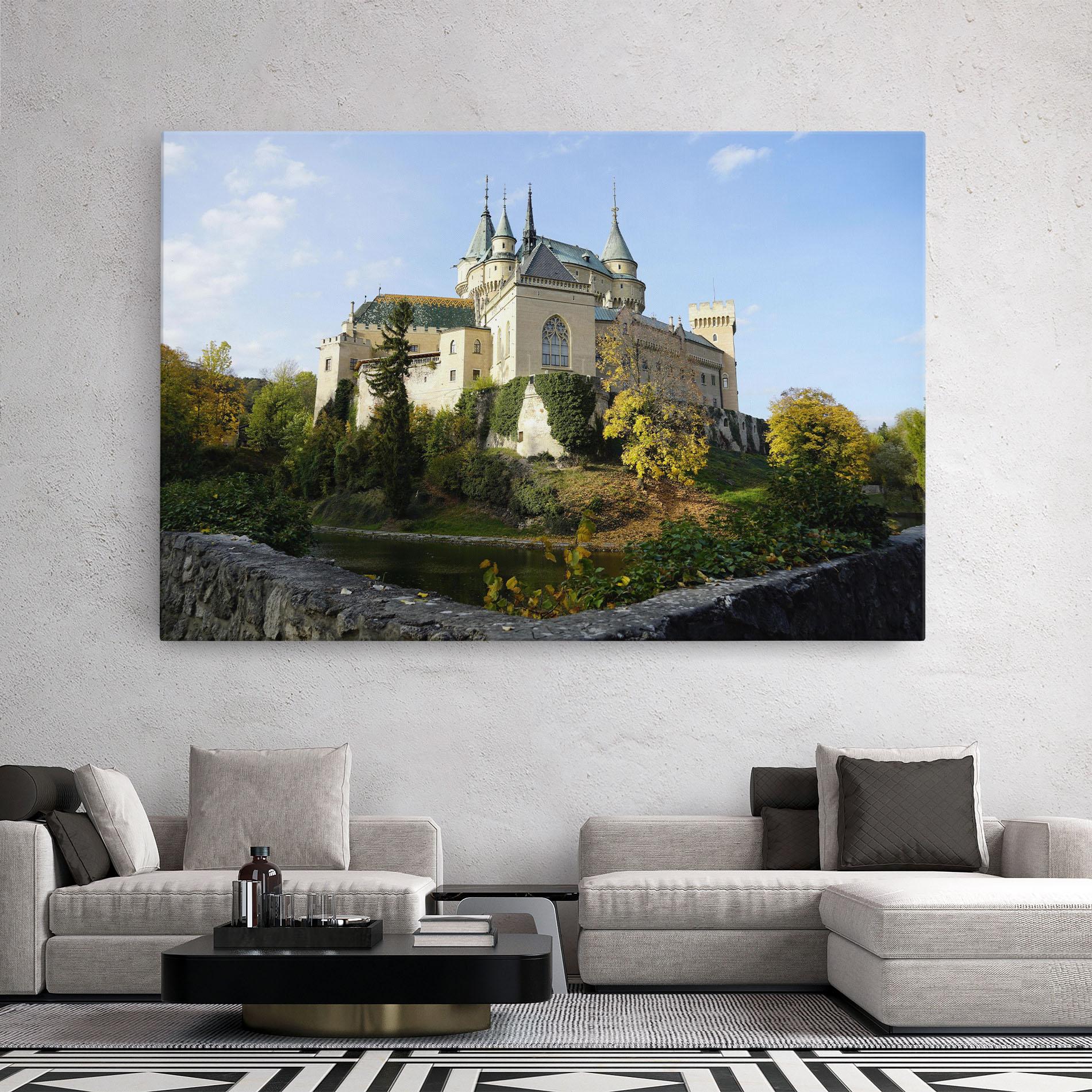 Tablou Canvas Bojnice Castle Slovakia mockup 2