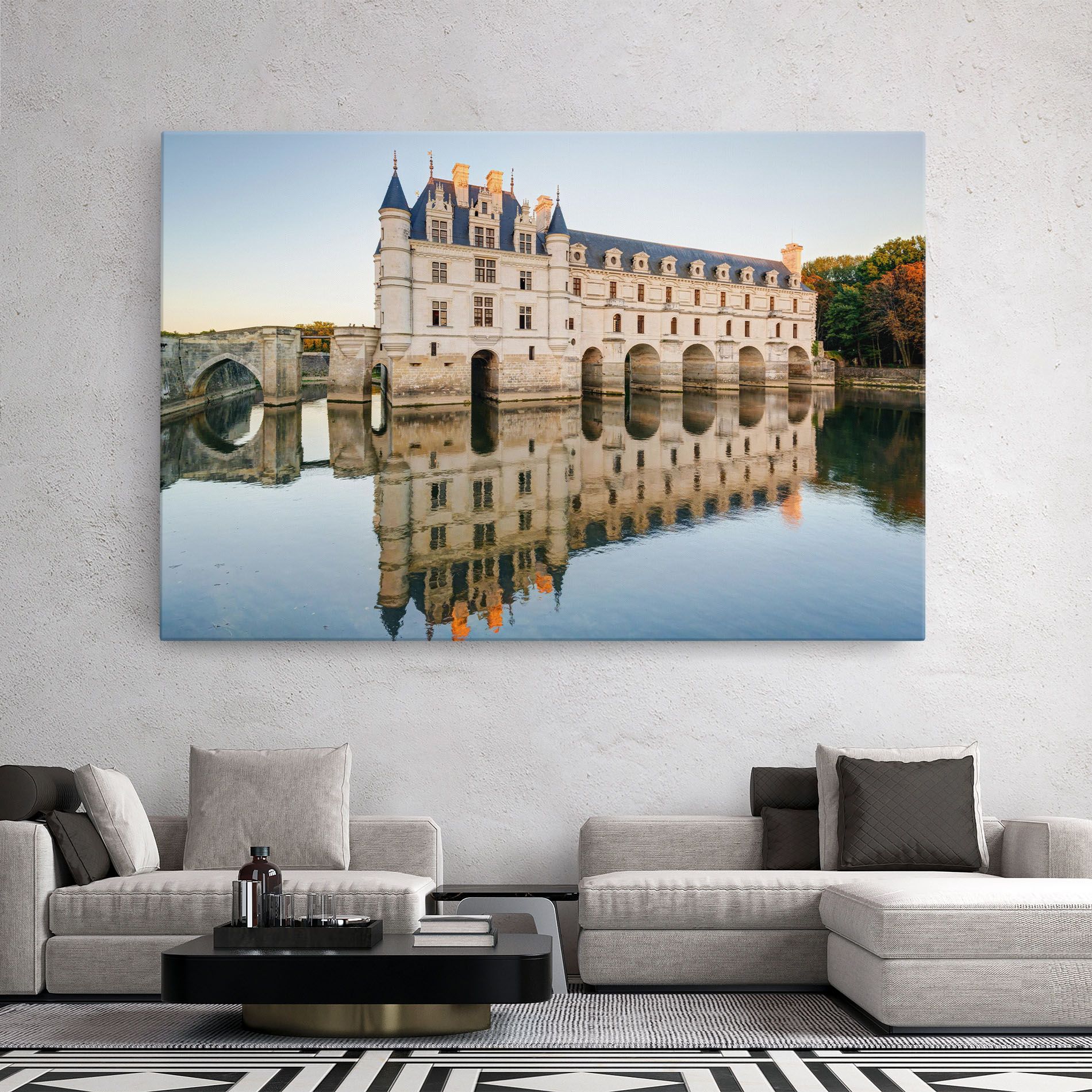 Chateau Chenonceau Castle mockup 2