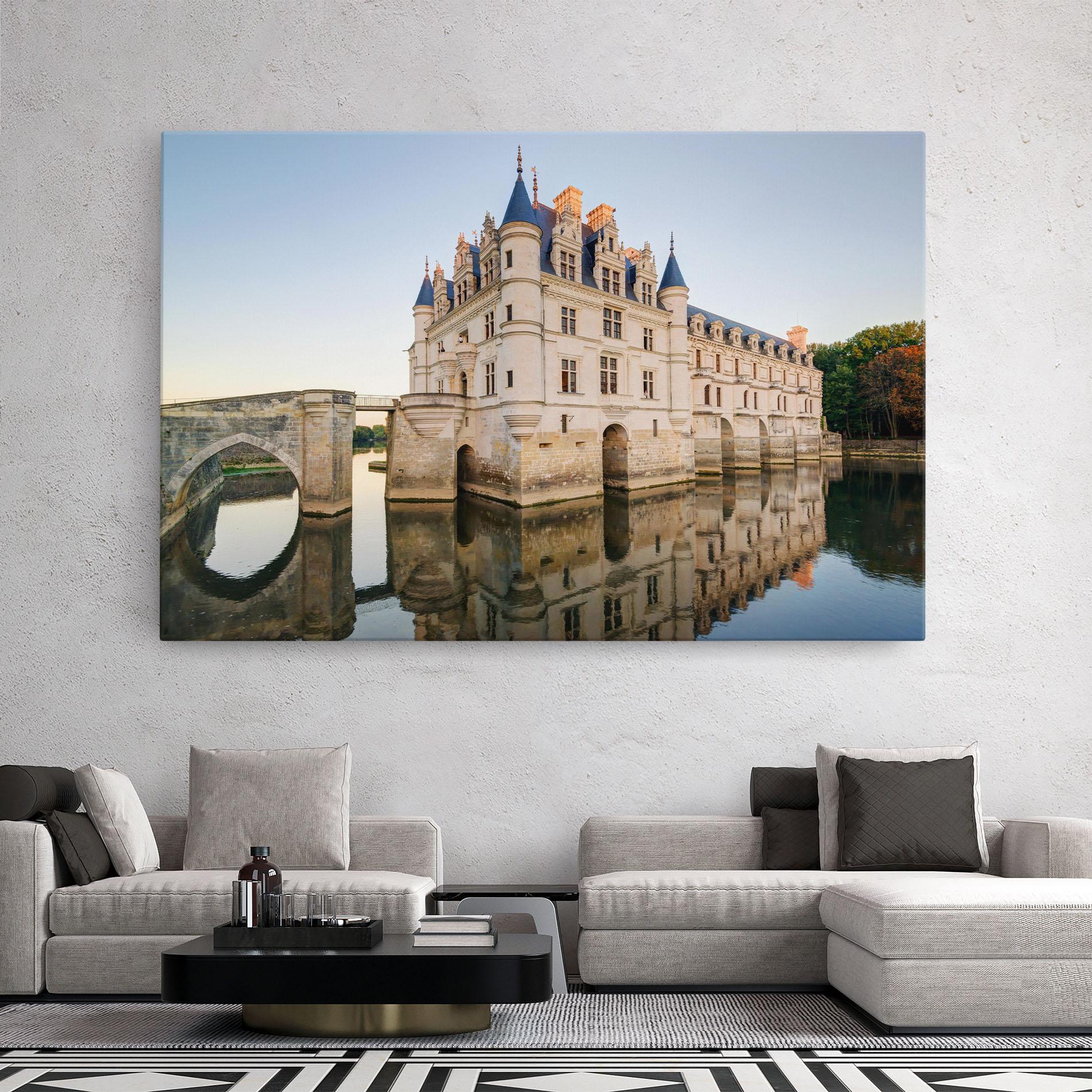 Tablou Canvas Chateau France mockup 2