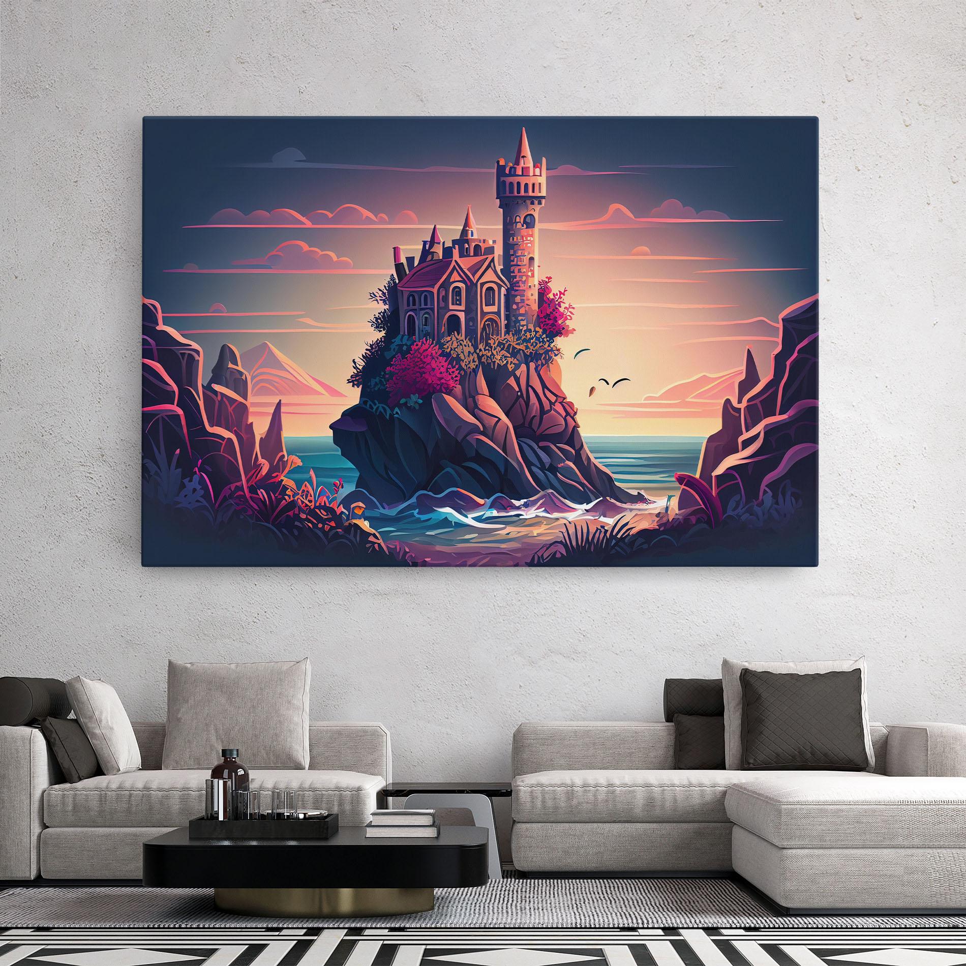 Tablou Canvas Cliff Castle mockup 2