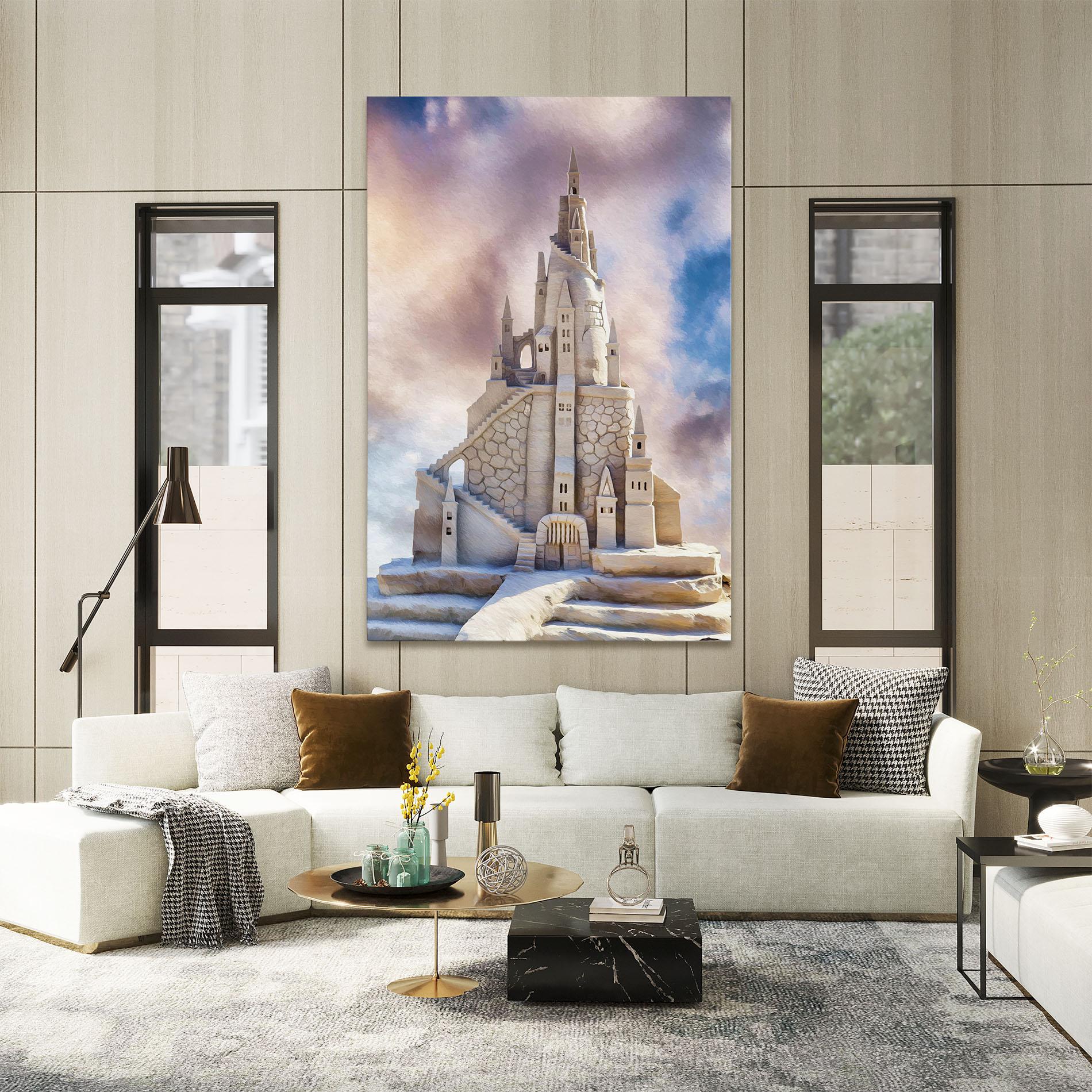 Tablou Canvas Cream Castle mockup 2