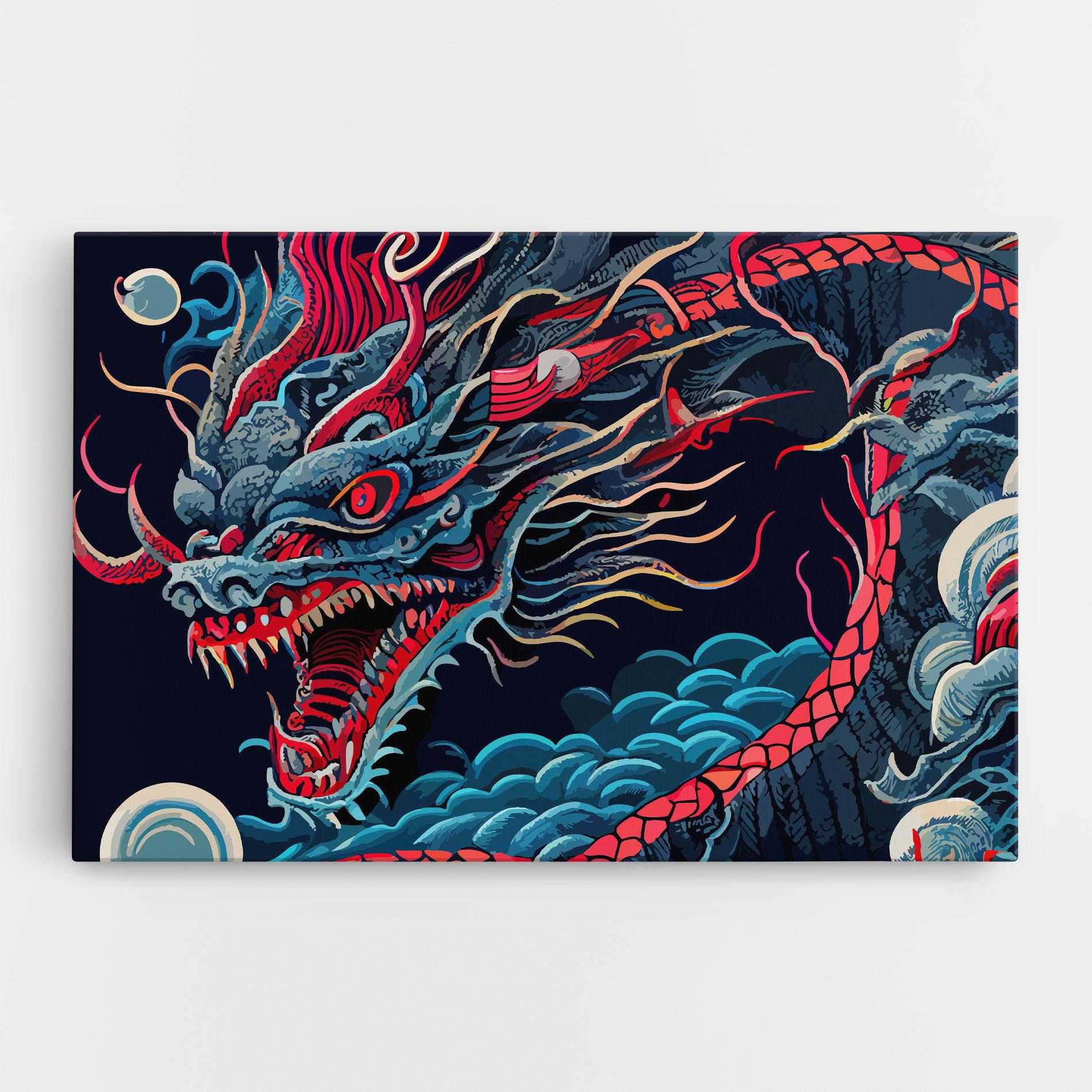 Tablou Canvas Cloud Dragon mockup 0