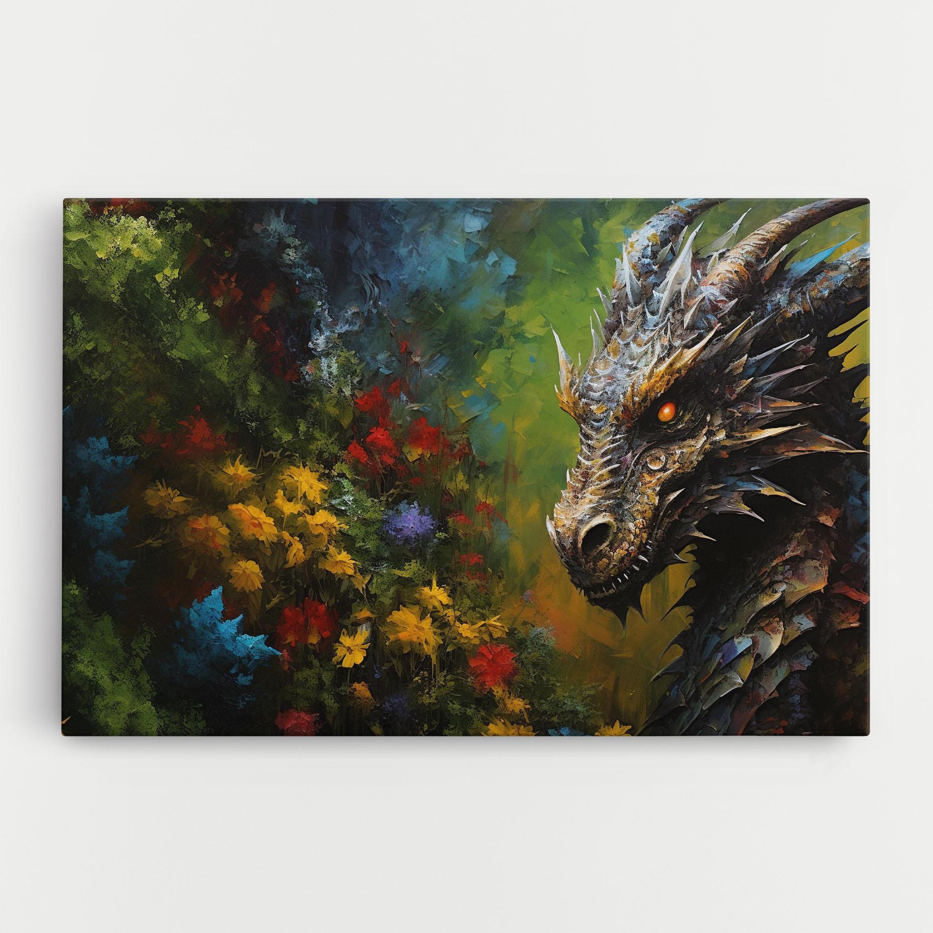 Tablou Canvas Dragon In Nature mockup 0