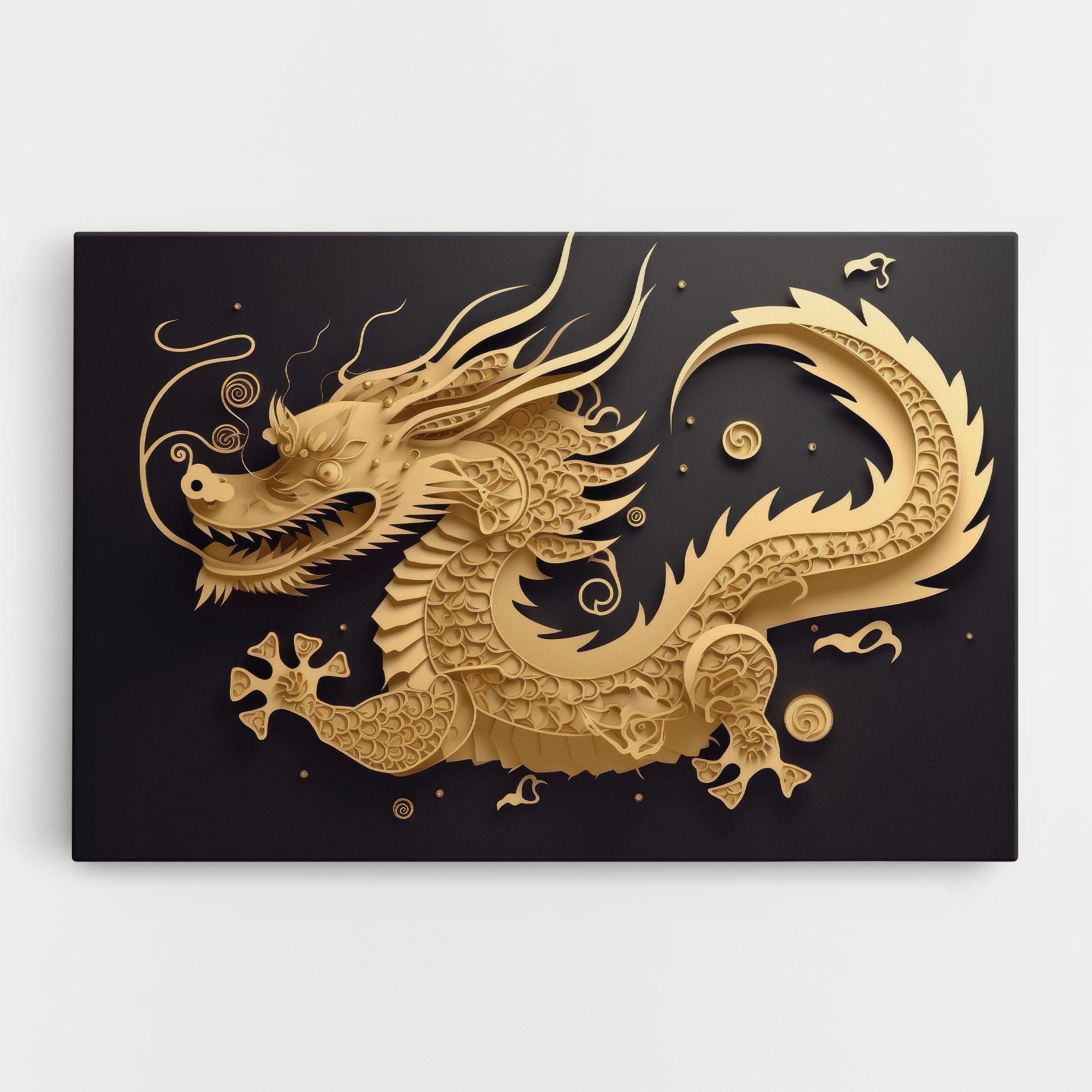 Tablou Canvas Dragon Zodiac Sign mockup 0