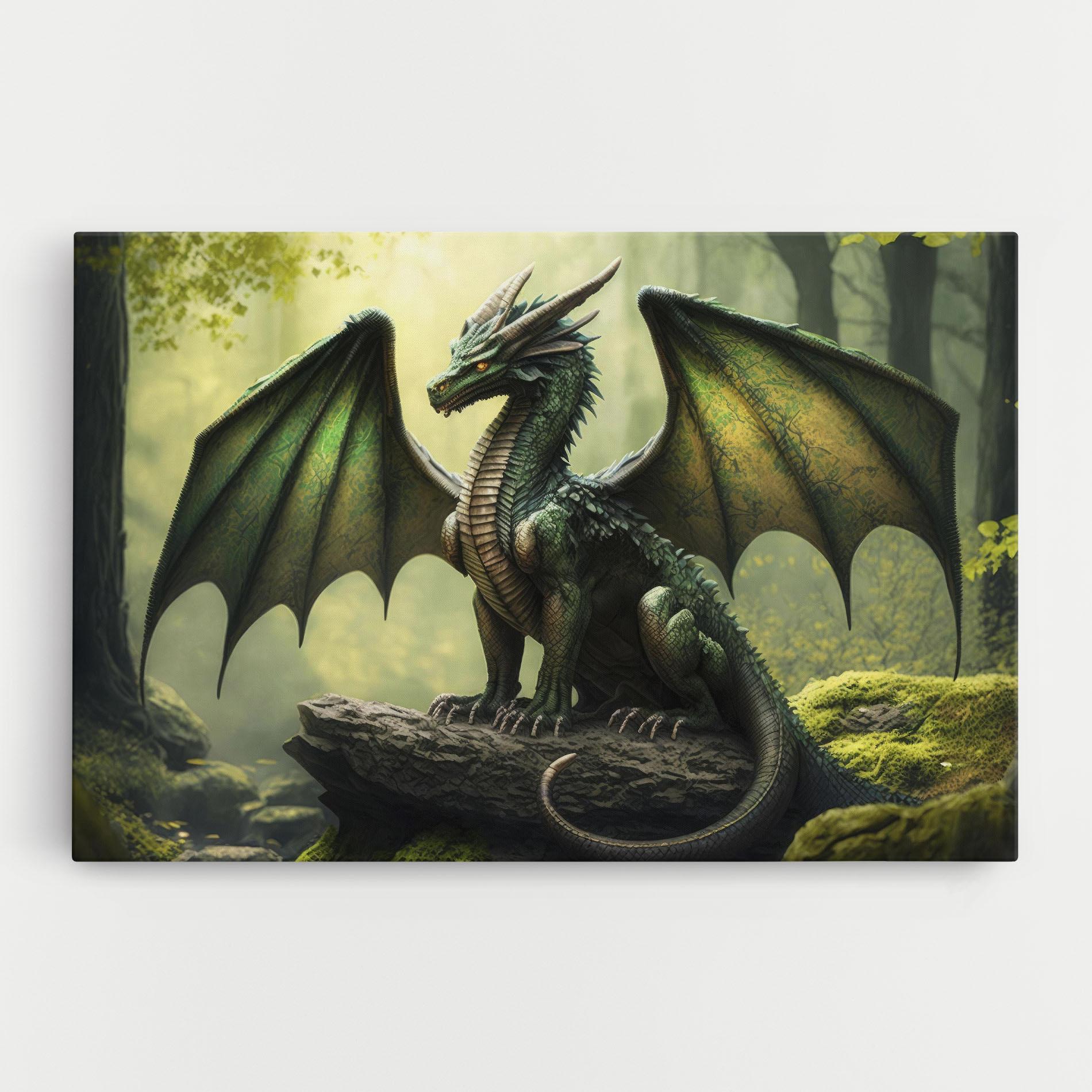 Tablou Canvas Green Dragon mockup 0