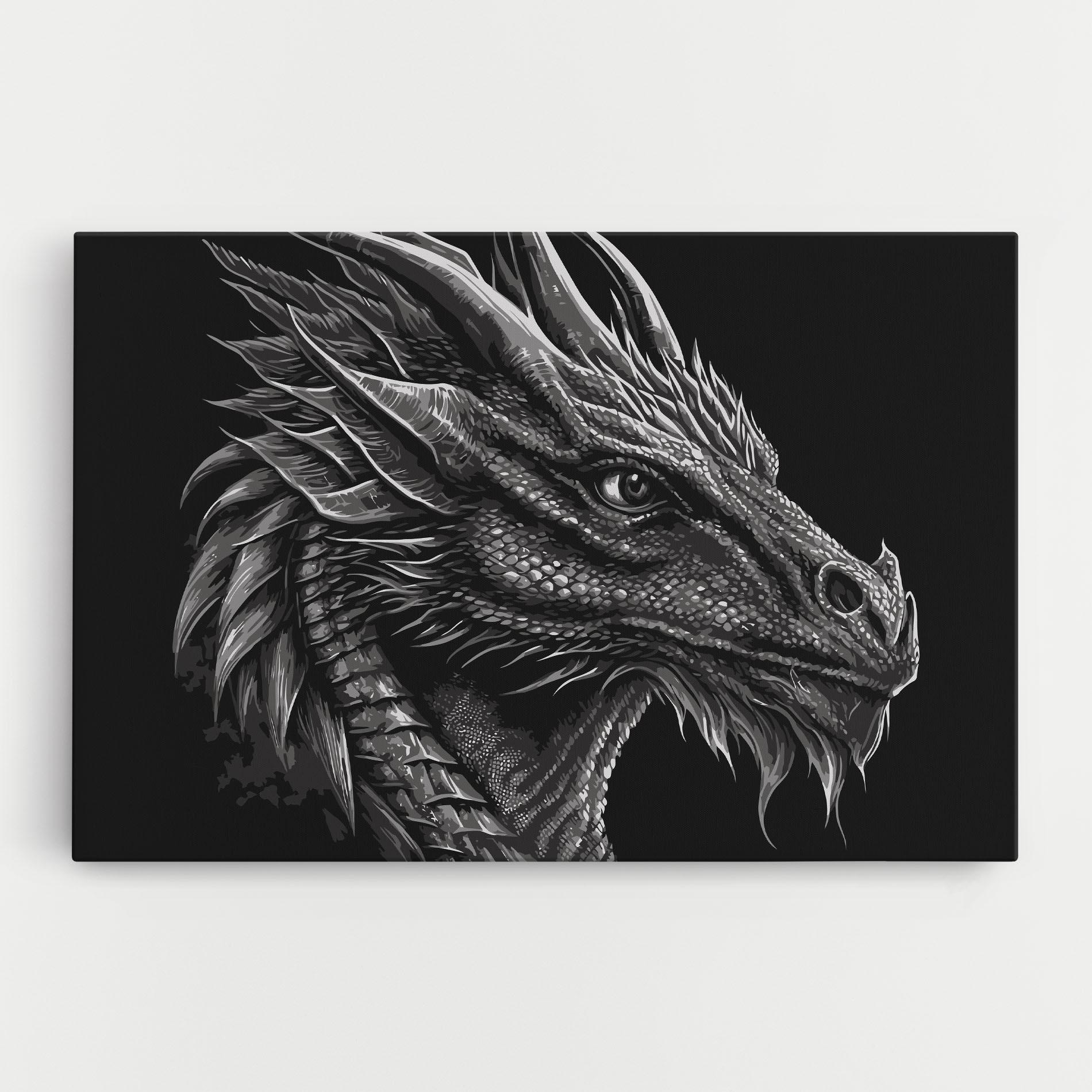Tablou Canvas Grey Dragon mockup 0
