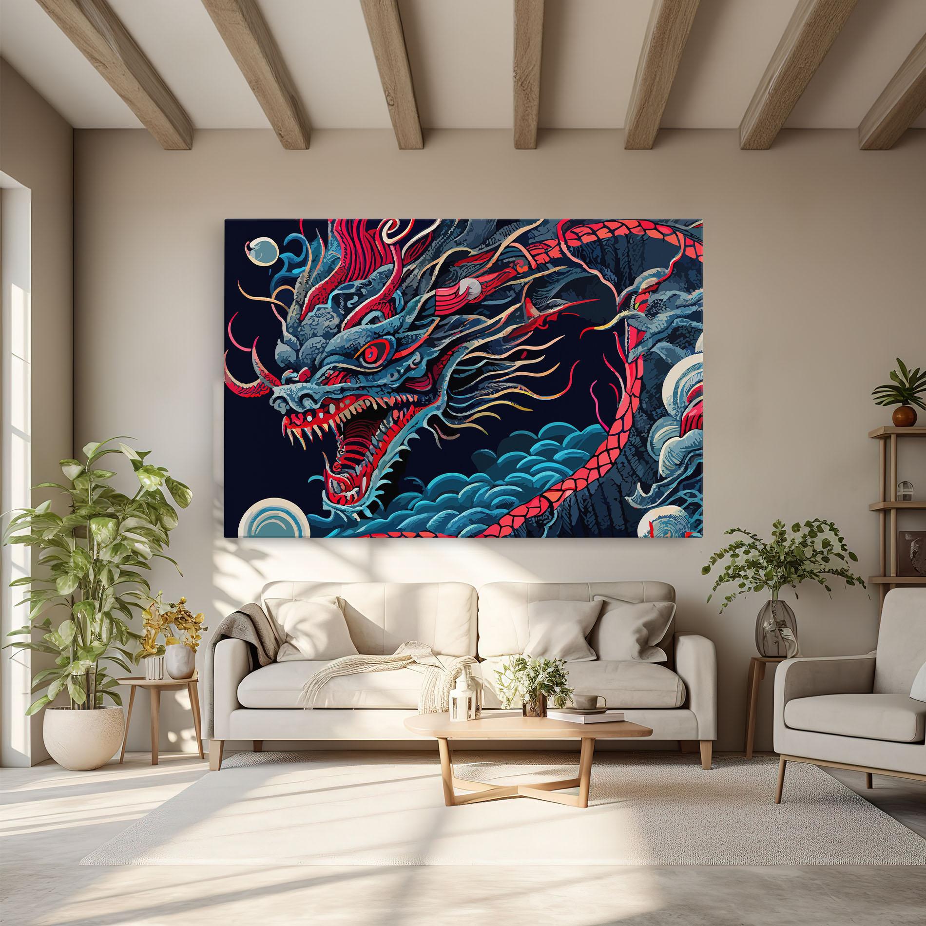 Tablou Canvas Cloud Dragon mockup 6