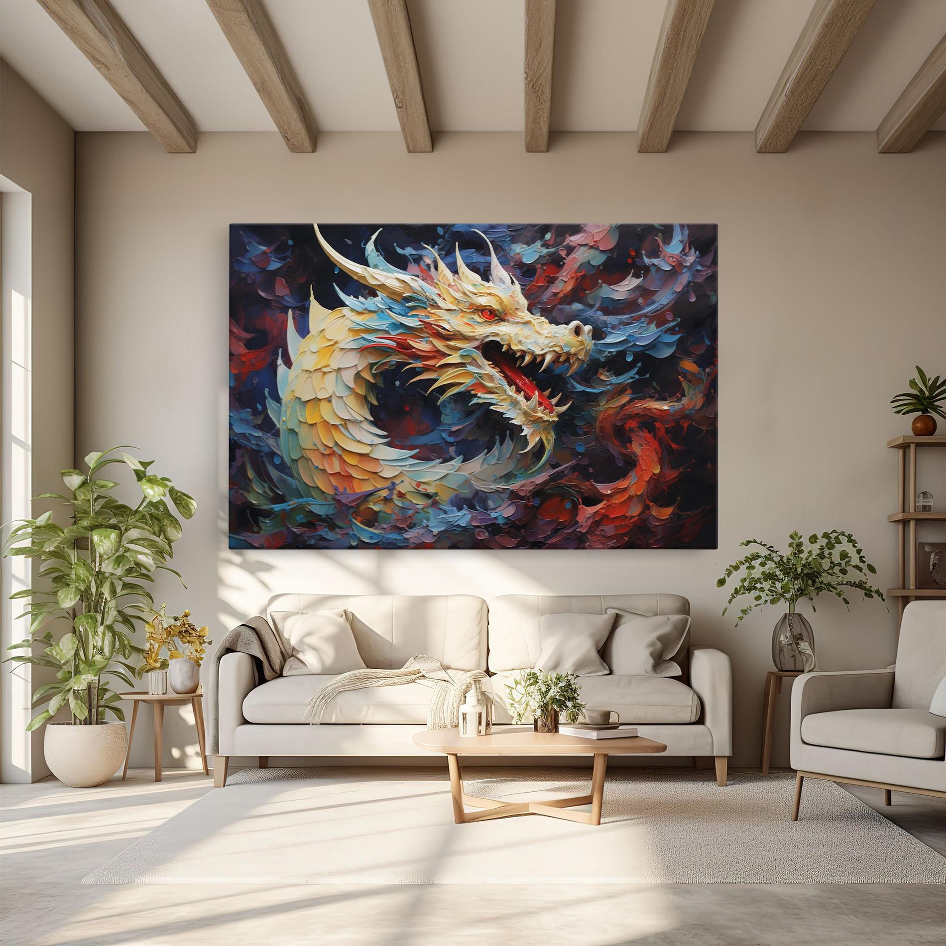 Tablou Canvas Fantasy Dragon Art mockup 6