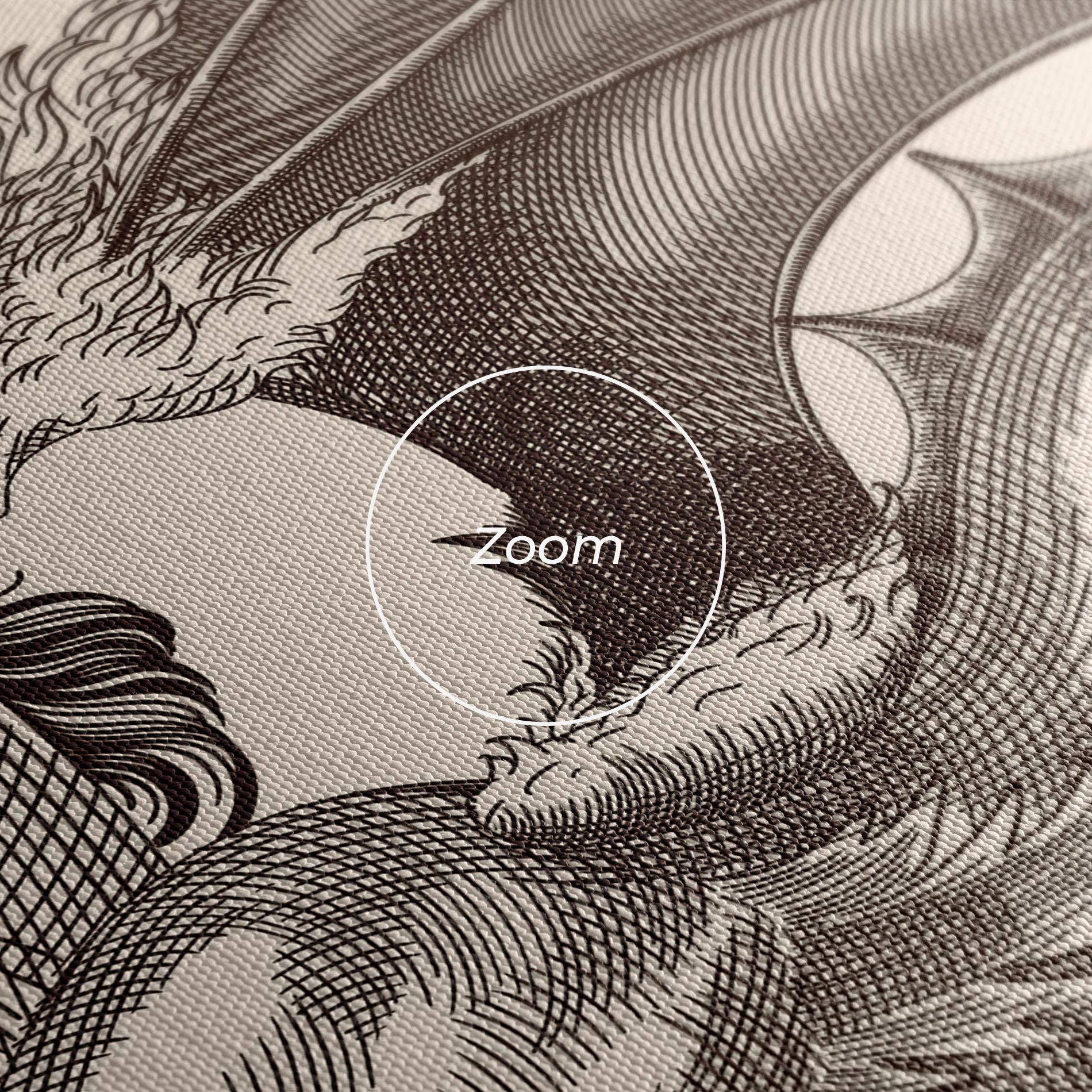 Tablou Canvas Brown Dragon mockup 3
