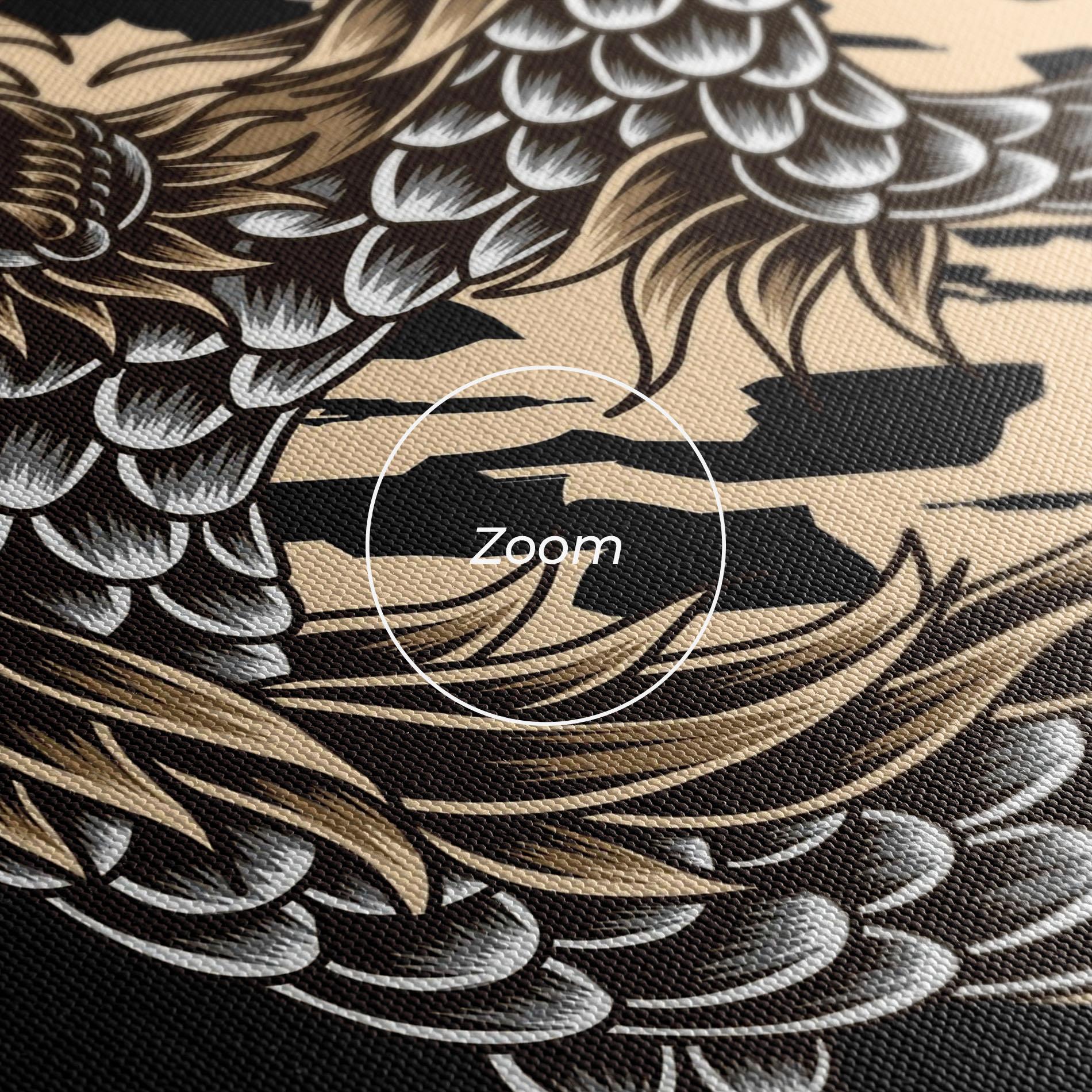 Tablou Canvas Cream Moon Dragon mockup 3