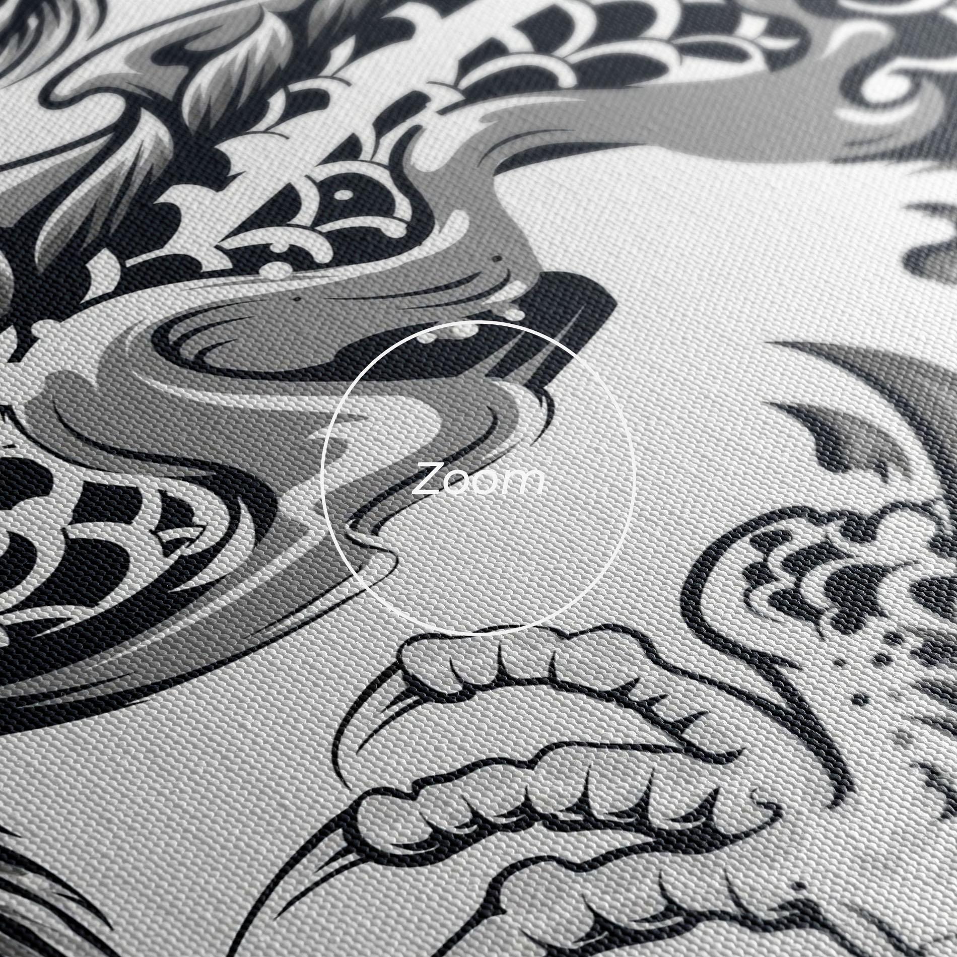 Tablou Canvas Dragon Line mockup 3