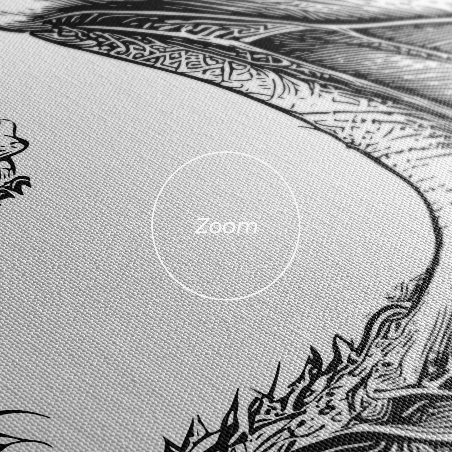 Tablou Canvas Dragon Sketch mockup 3