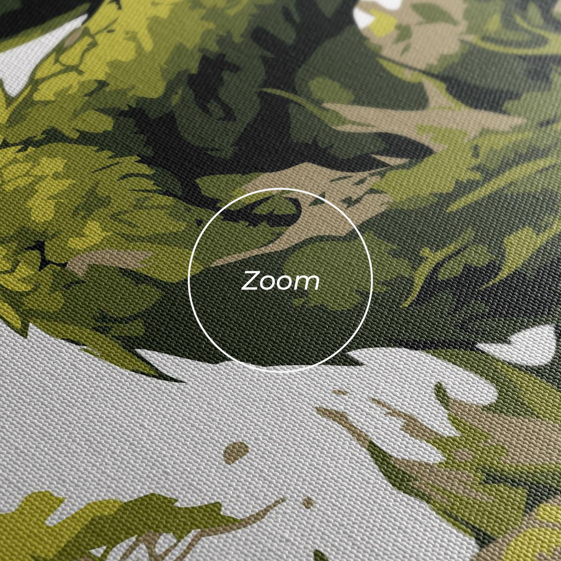 Tablou Canvas Green Nature Dragon mockup 3