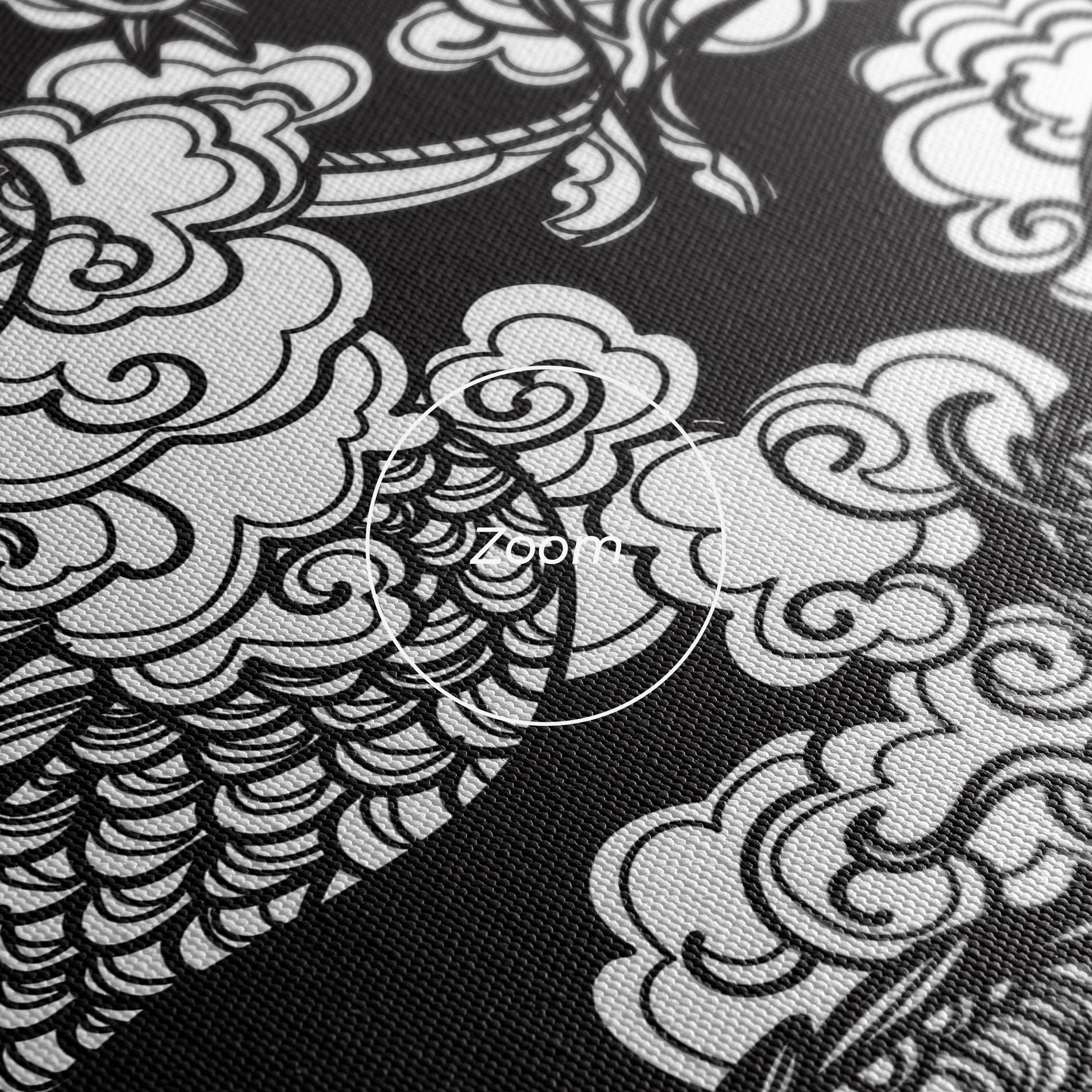 Tablou Canvas Grey Moon Dragon mockup 3