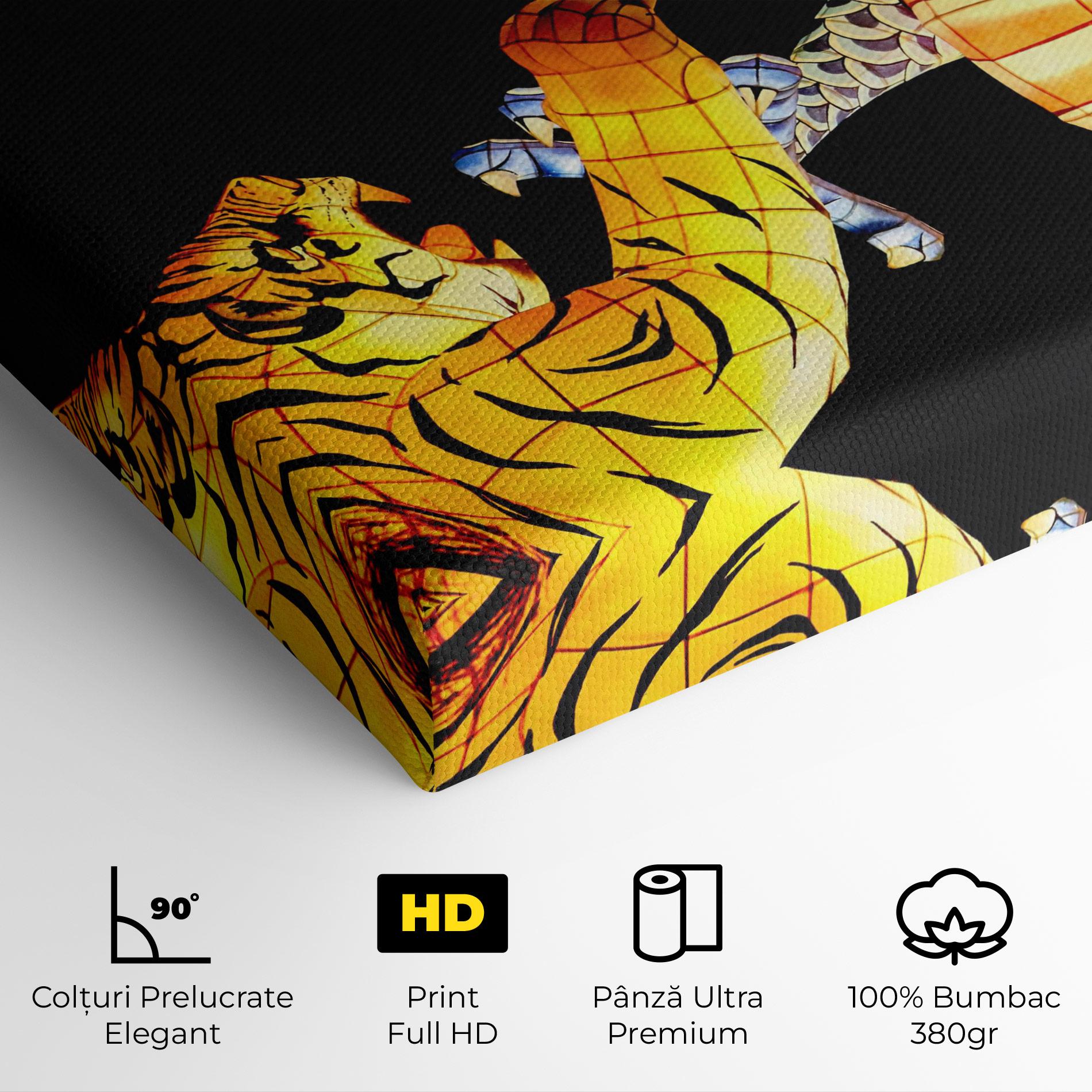 Tablou Canvas Chinese Dragon And Tiger mockup 4