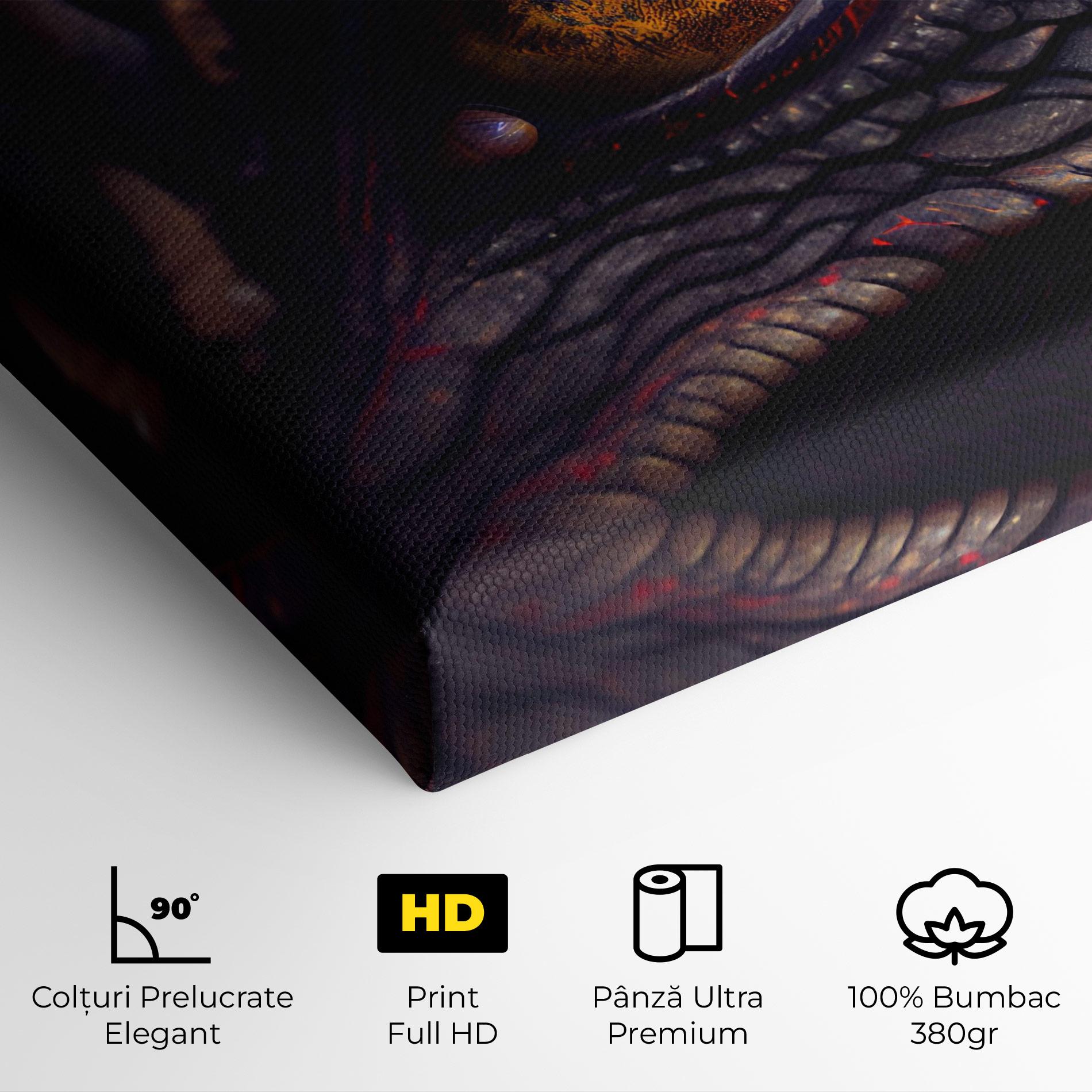Tablou Canvas Close Up Red Eye Dragon mockup 4