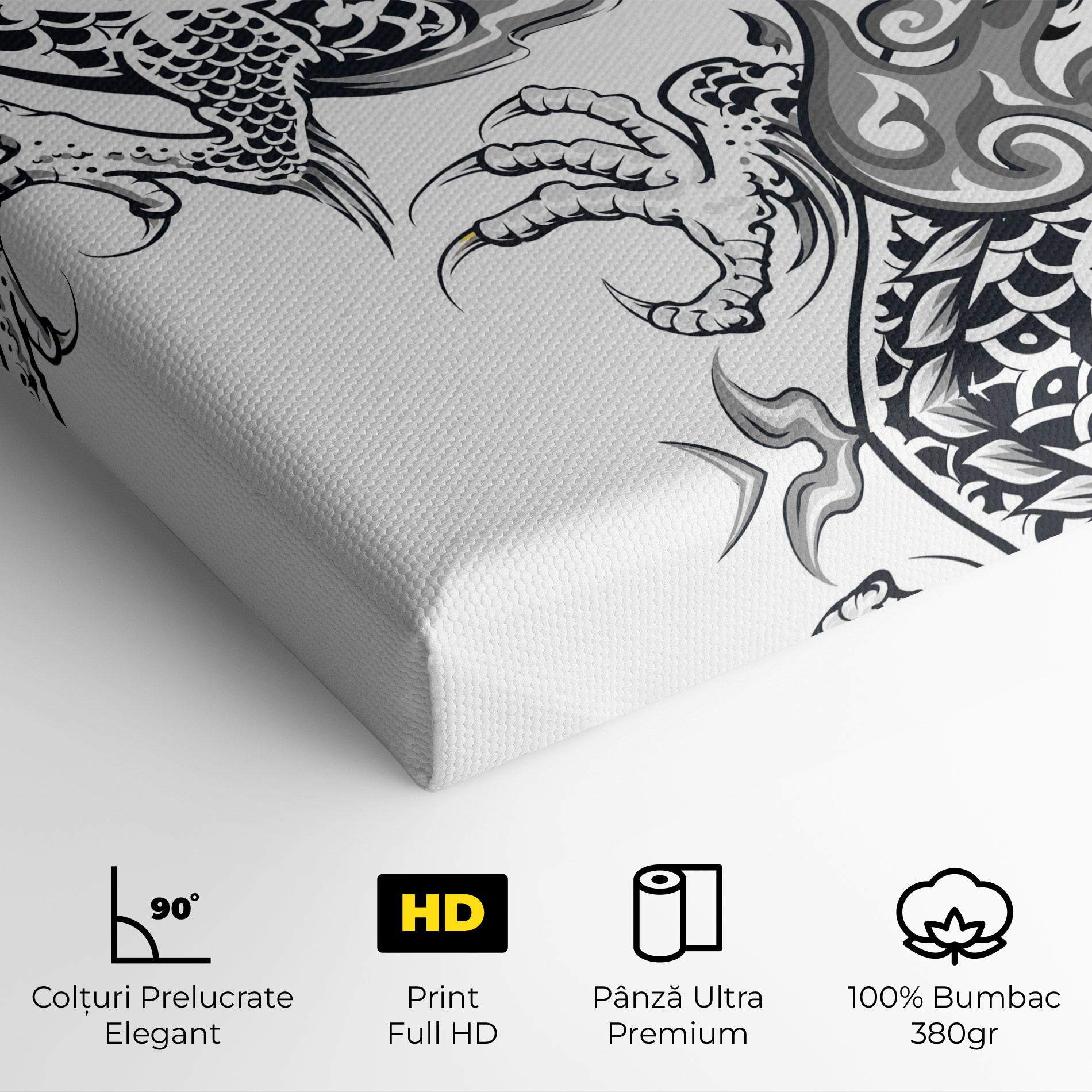 Tablou Canvas Dragon Line mockup 4